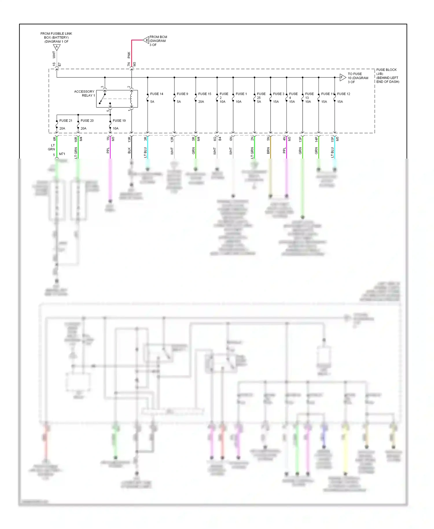 Wiring diagram front power socket for Nissan Altima L33 (2012-2015) (1 of 1)