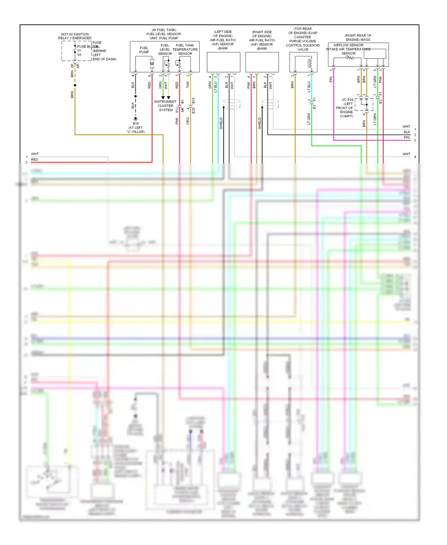 Wiring diagram fuel level sensor for Nissan Altima L33 (2012-2015) (4 of 4)