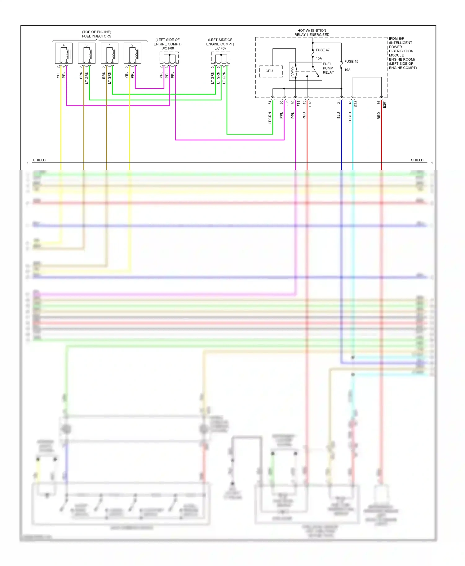 Wiring diagram fuel level sensor for Nissan Altima L33 (2012-2015) (3 of 4)
