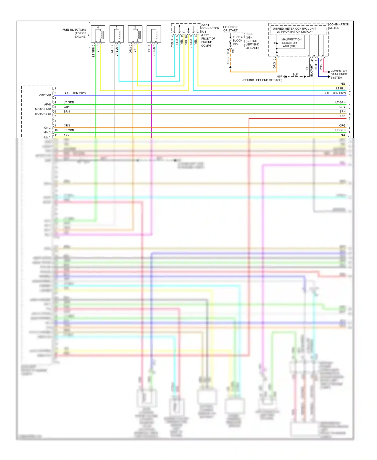 Wiring diagram org/blu for Nissan Altima L33 (2012-2015) (9 of 9)