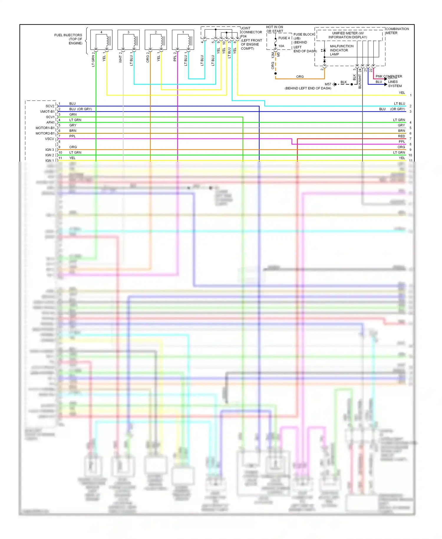 Wiring diagram pnk computer data lines system for Nissan Altima L33 (2012-2015) (1 of 1)