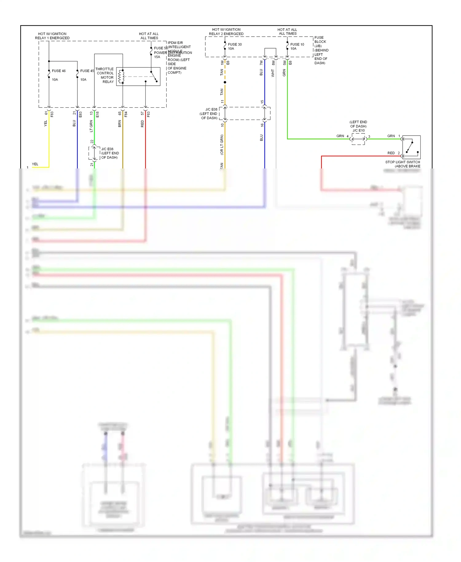 Wiring diagram sensor 2 for Nissan Altima L33 (2012-2015) (2 of 6)