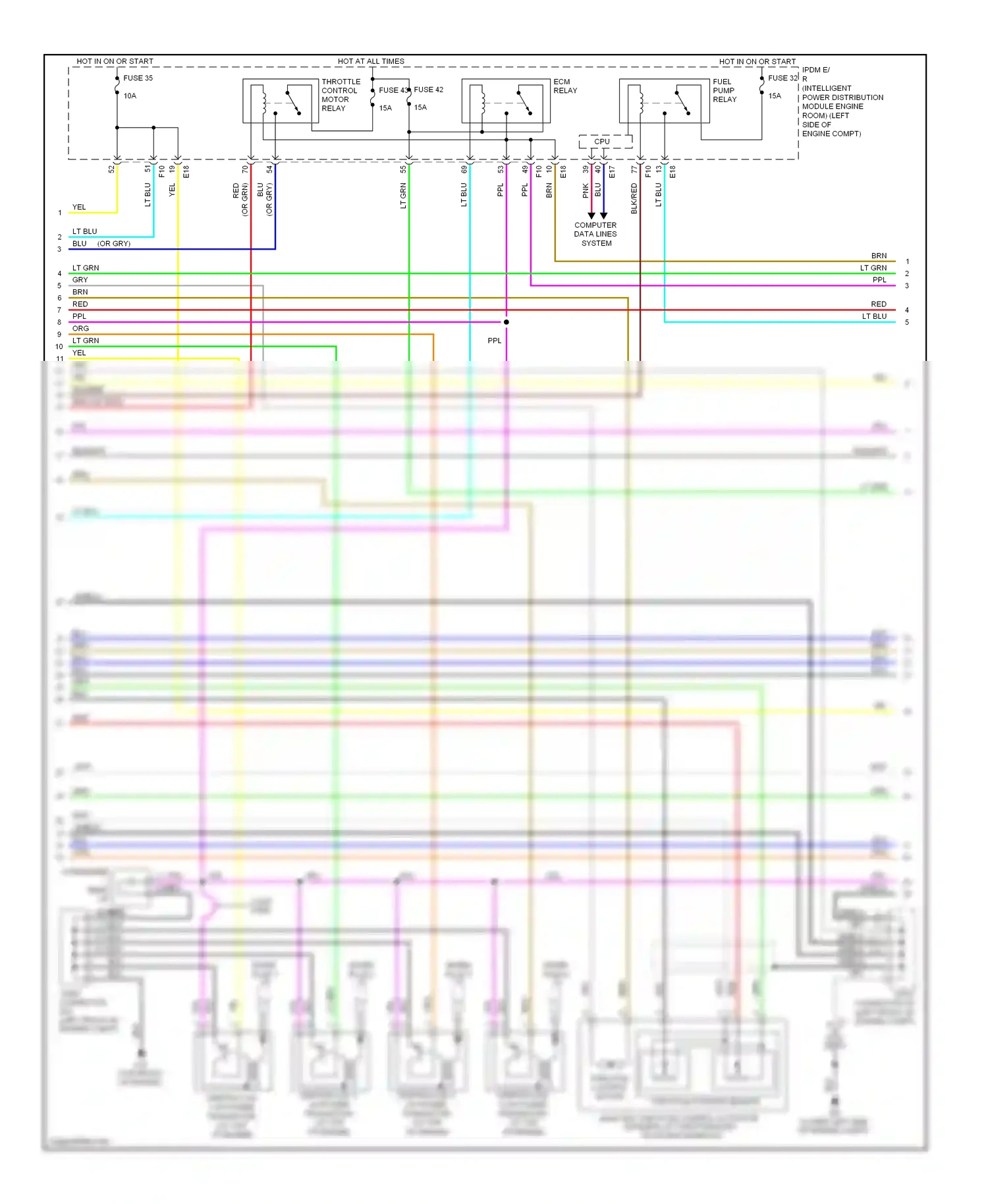 Wiring diagram shield shield shield for Nissan Altima L33 (2012-2015) (1 of 1)