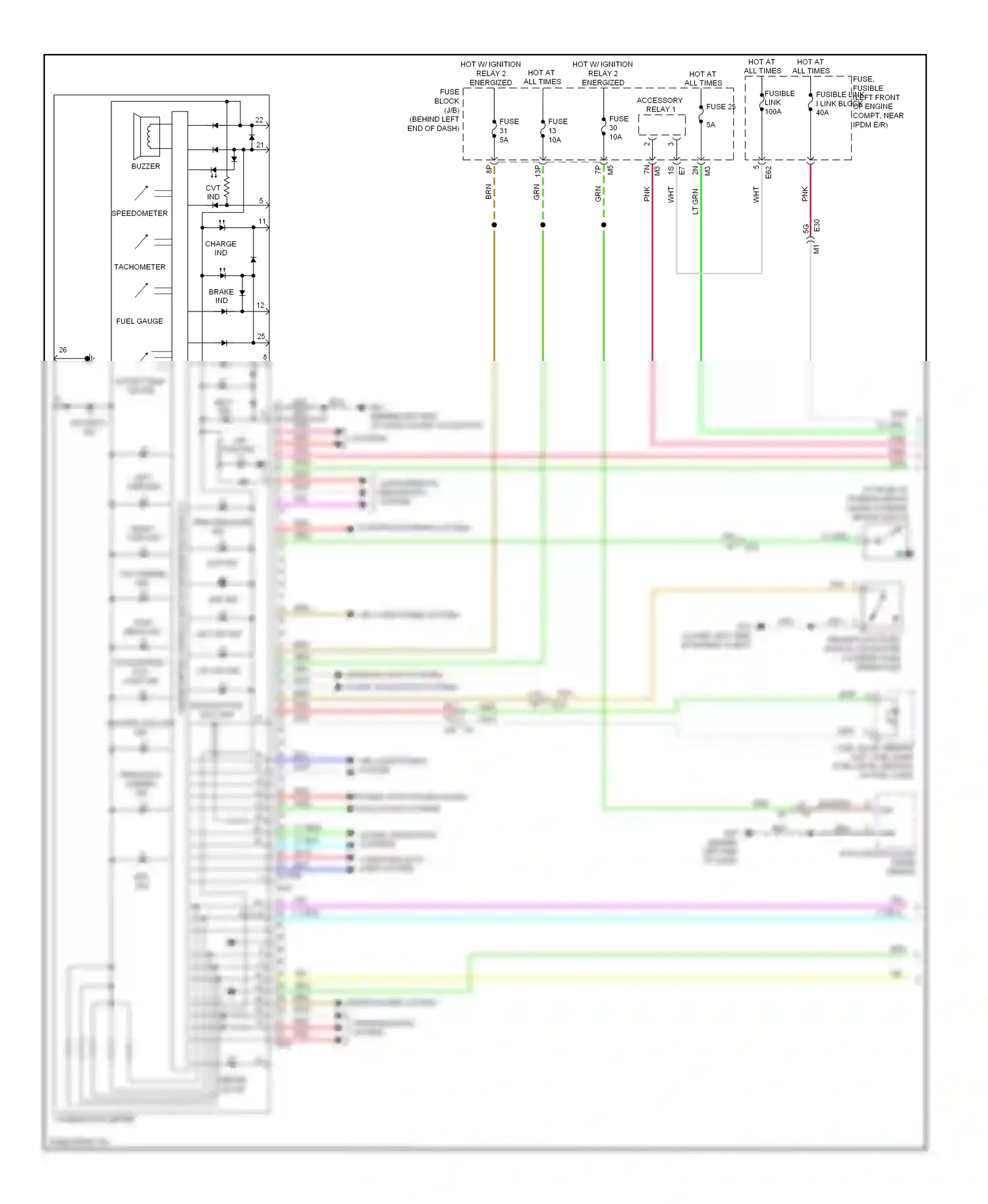 Wiring diagram transmissions system for Nissan Altima L33 (2012-2015) (2 of 4)