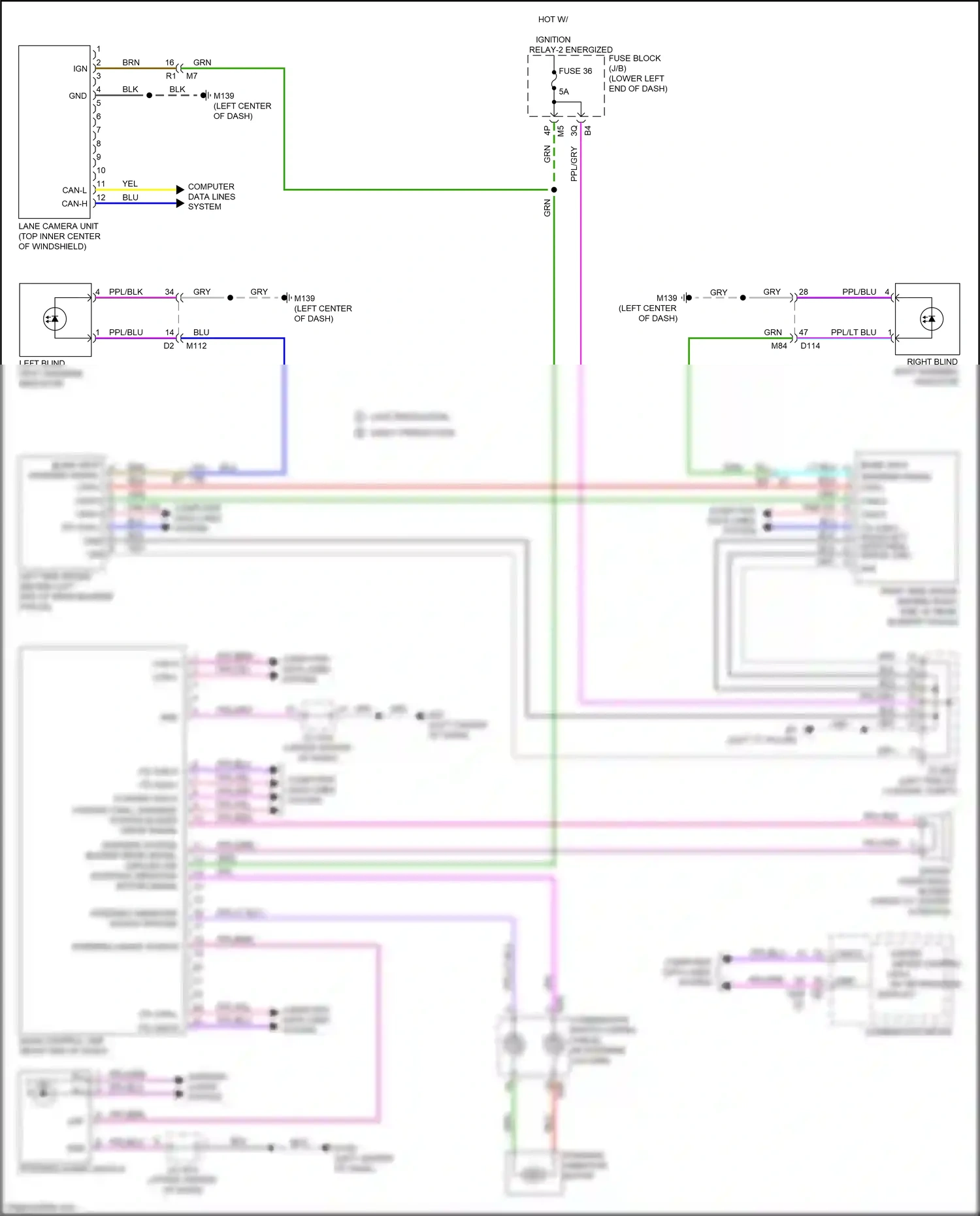 Wiring diagram computer data lines system for Nissan Altima L34 facelift (2022-2024) (4 of 95)