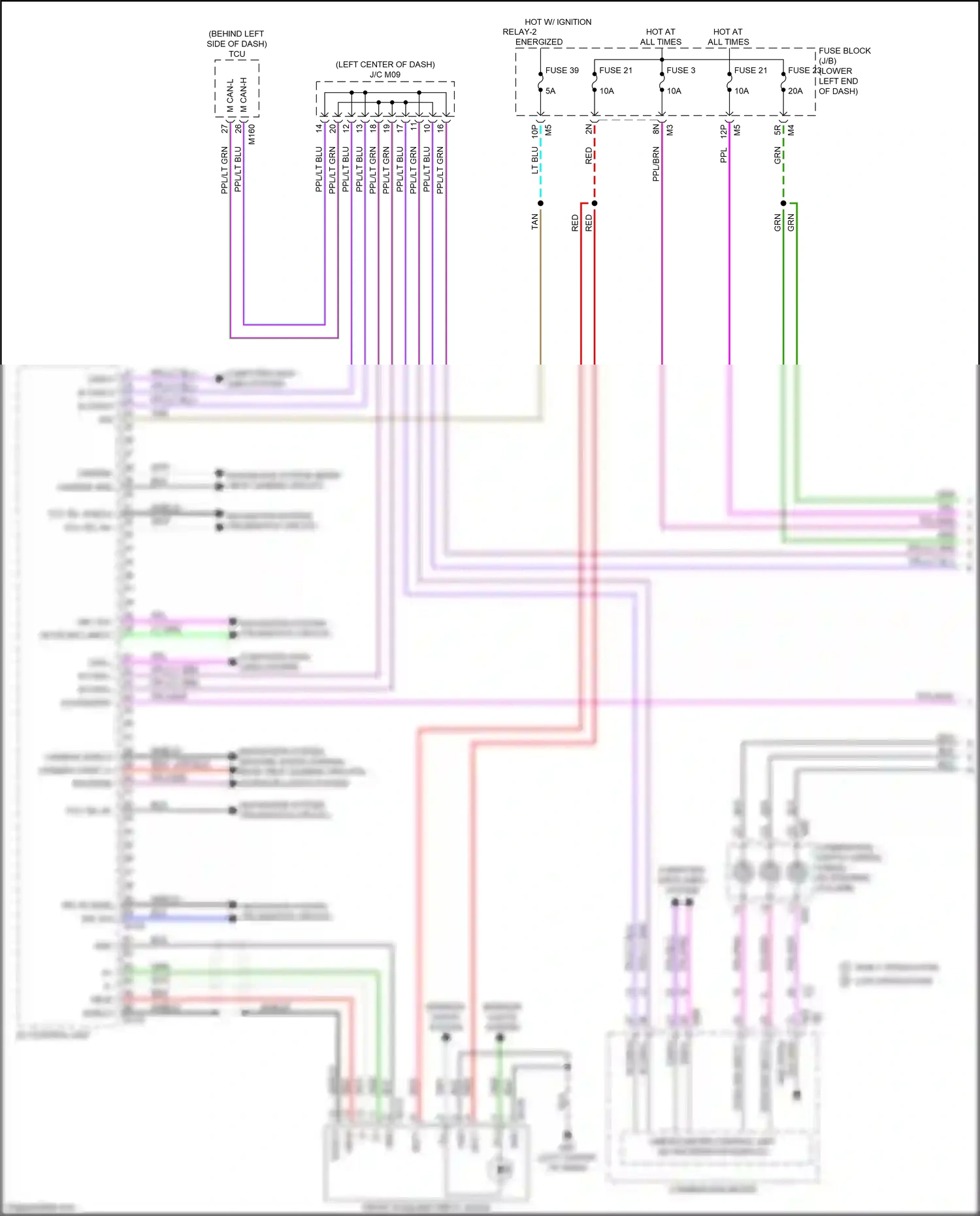 Wiring diagram computer data lines system for Nissan Altima L34 facelift (2022-2024) (17 of 95)