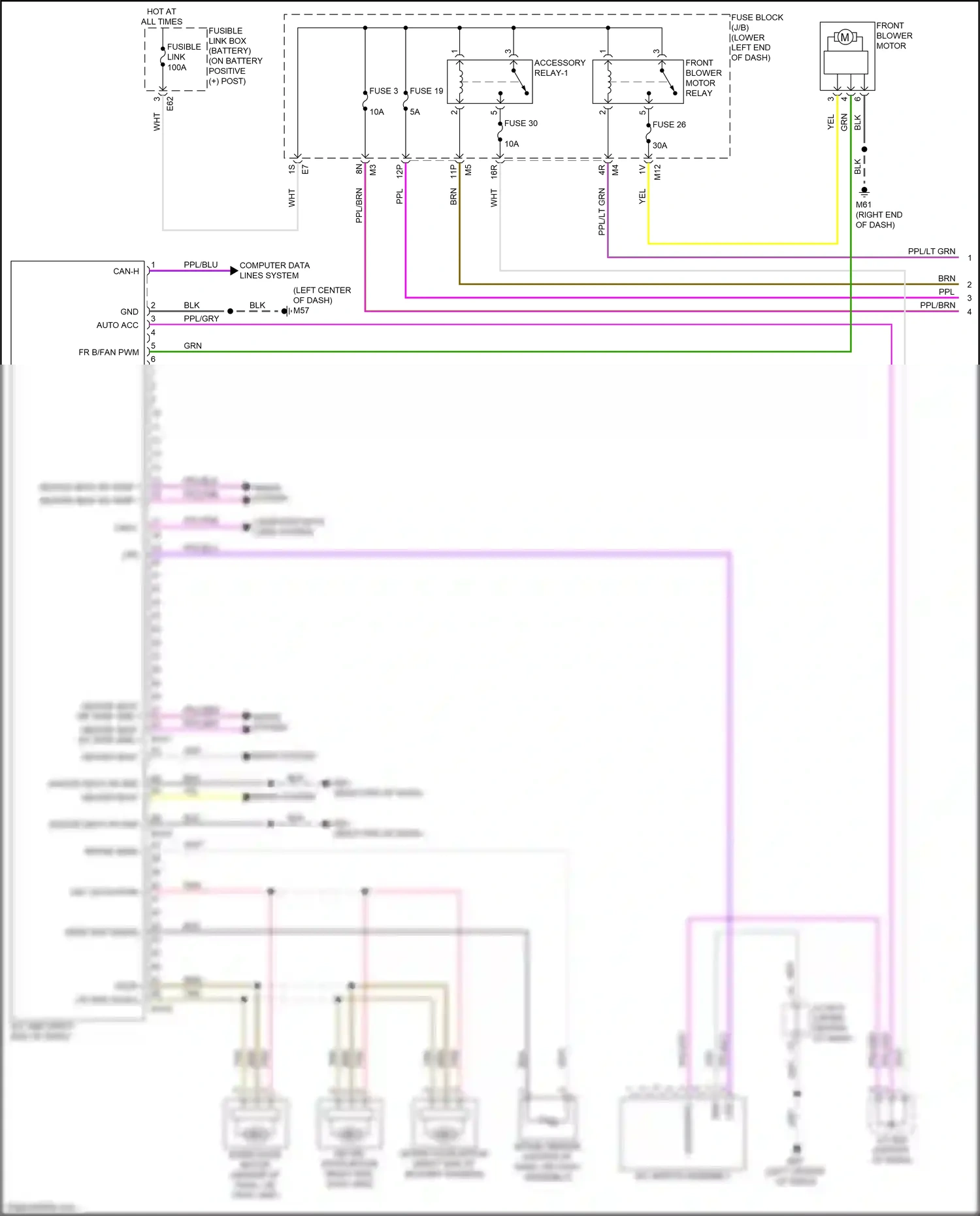 Wiring diagram computer data lines system for Nissan Altima L34 facelift (2022-2024) (56 of 95)