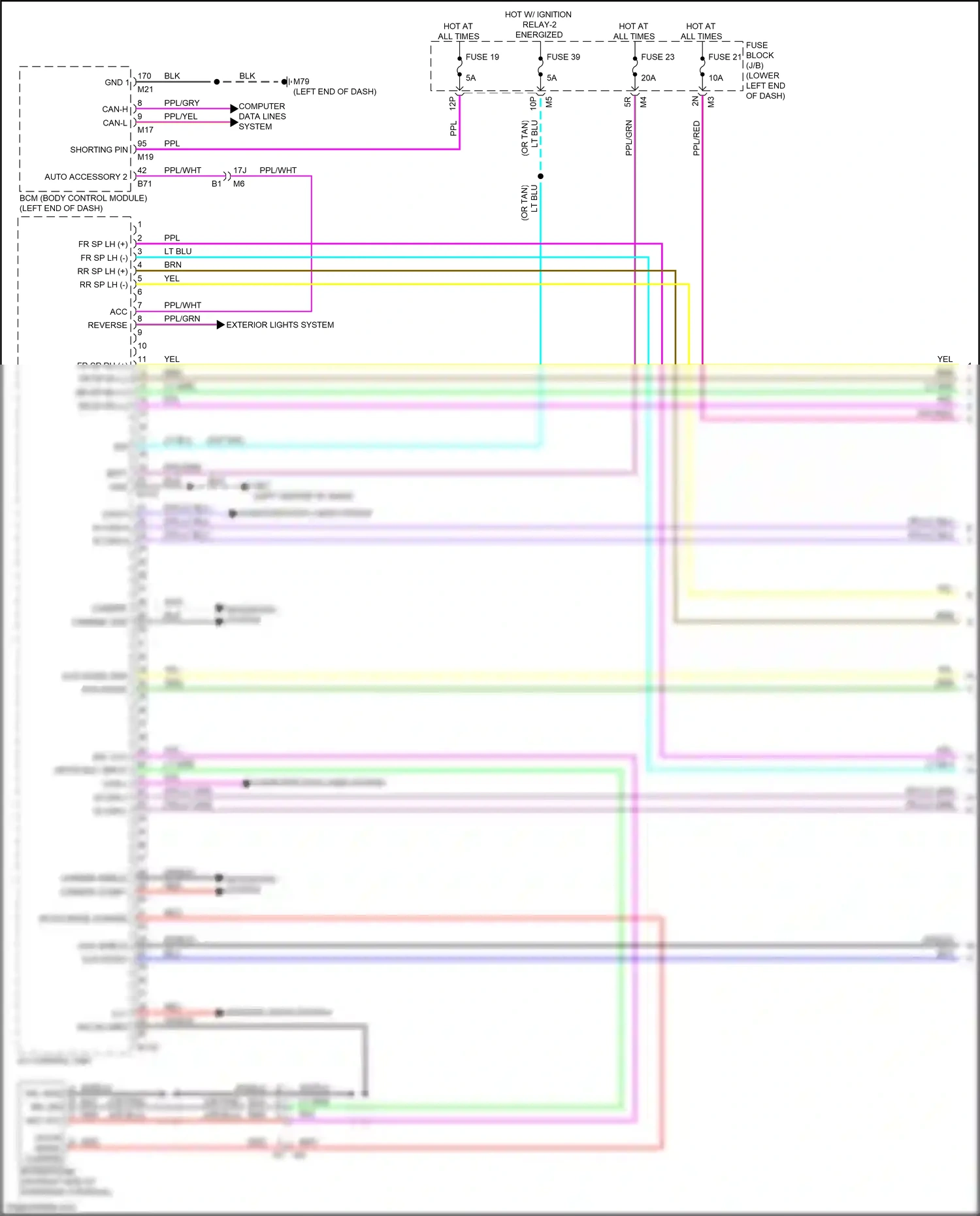 Wiring diagram computer data lines system for Nissan Altima L34 facelift (2022-2024) (48 of 95)