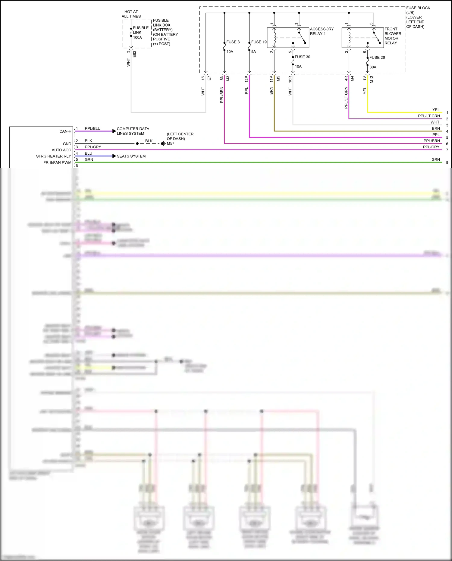 Wiring diagram computer data lines system for Nissan Altima L34 facelift (2022-2024) (41 of 95)
