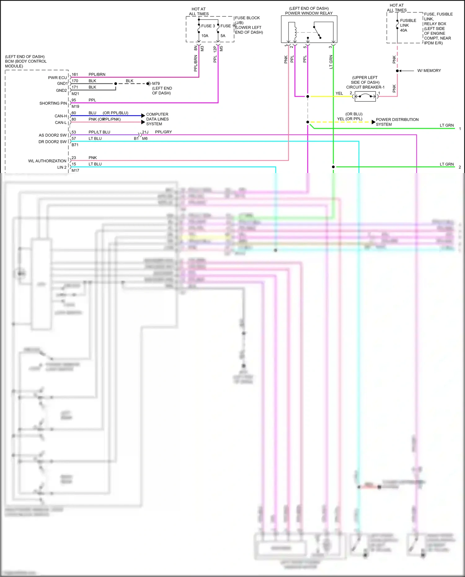 Wiring diagram computer data lines system for Nissan Altima L34 facelift (2022-2024) (19 of 95)