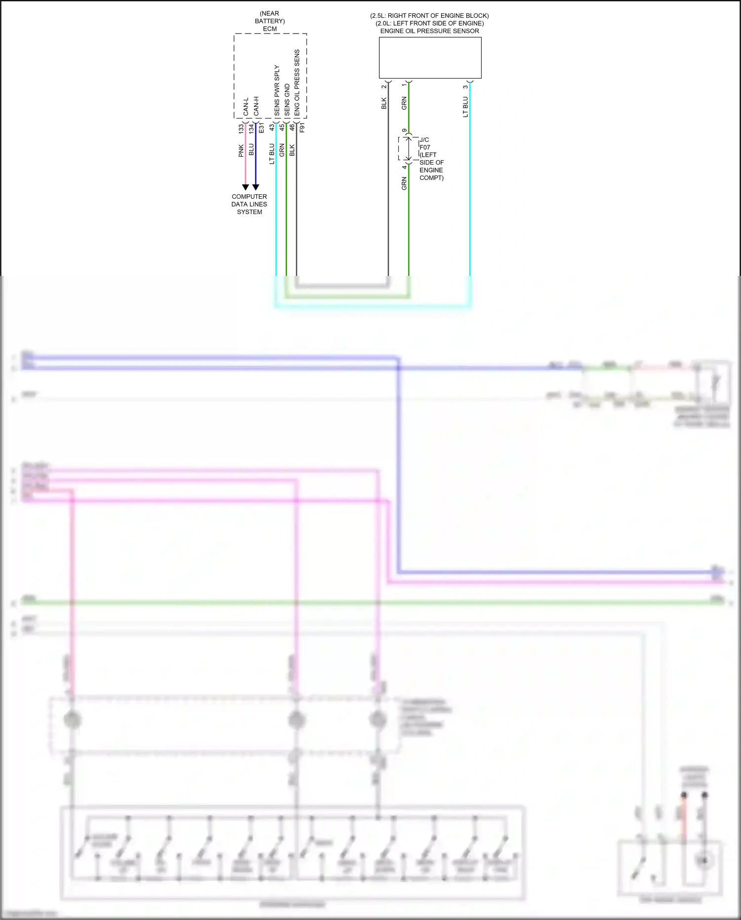 Wiring diagram computer data lines system for Nissan Altima L34 facelift (2022-2024) (68 of 95)