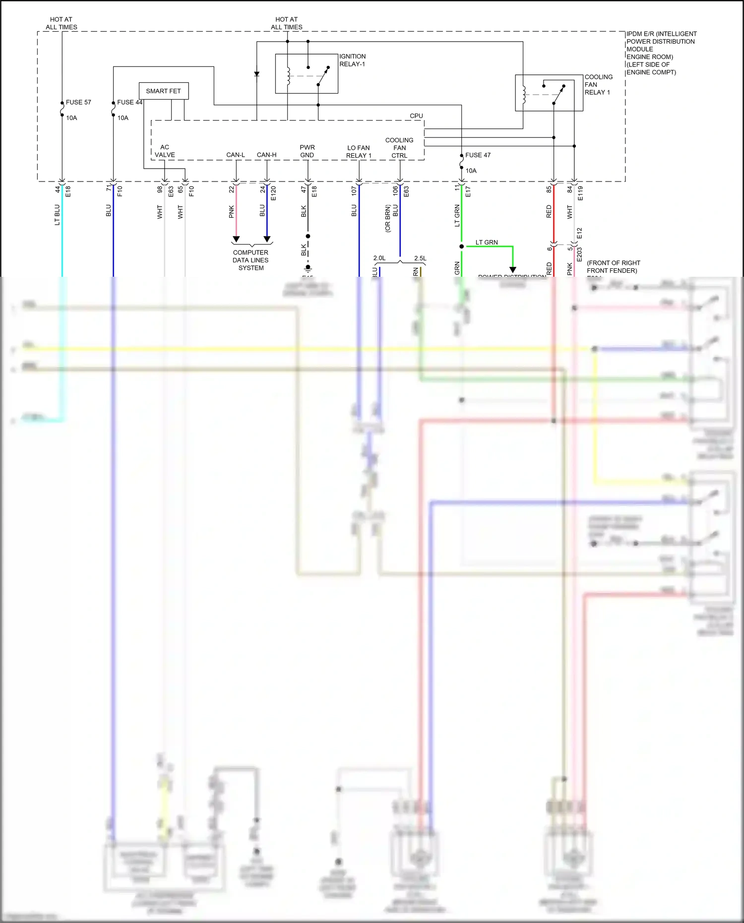 Wiring diagram computer data lines system for Nissan Altima L34 facelift (2022-2024) (52 of 95)