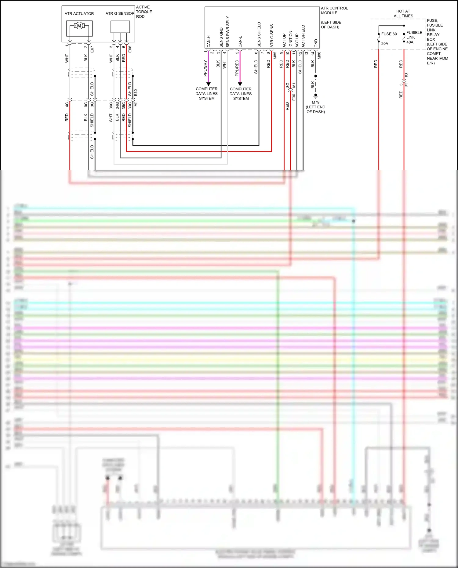 Wiring diagram computer data lines system for Nissan Altima L34 facelift (2022-2024) (90 of 95)