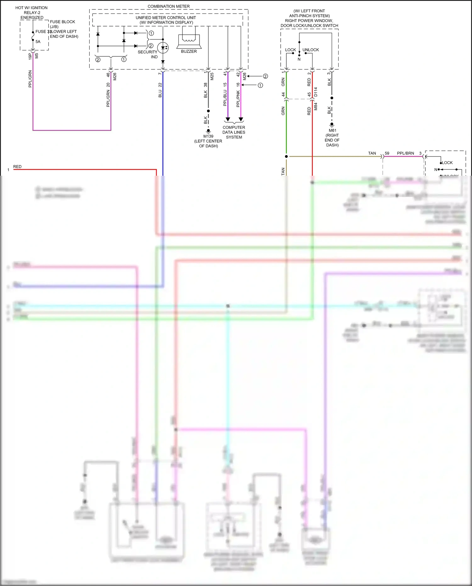 Wiring diagram computer data lines system for Nissan Altima L34 facelift (2022-2024) (76 of 95)