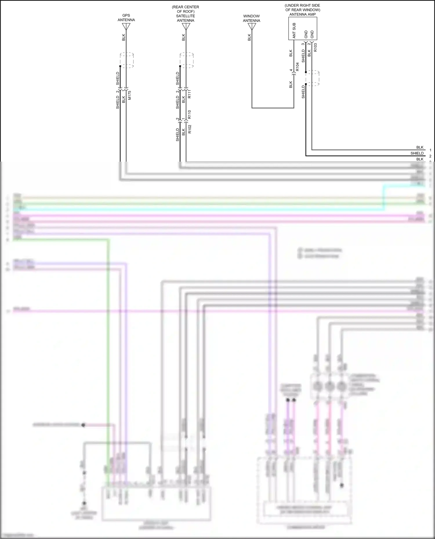 Wiring diagram computer data lines system for Nissan Altima L34 facelift (2022-2024) (7 of 95)