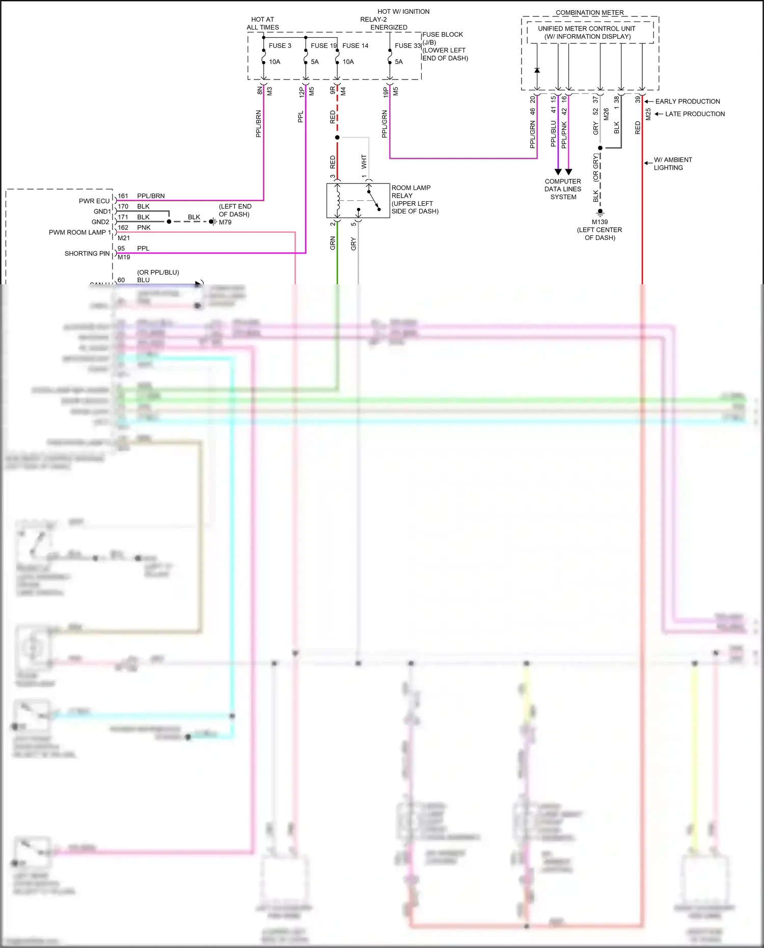 Wiring diagram computer data lines system for Nissan Altima L34 facelift (2022-2024) (2 of 95)