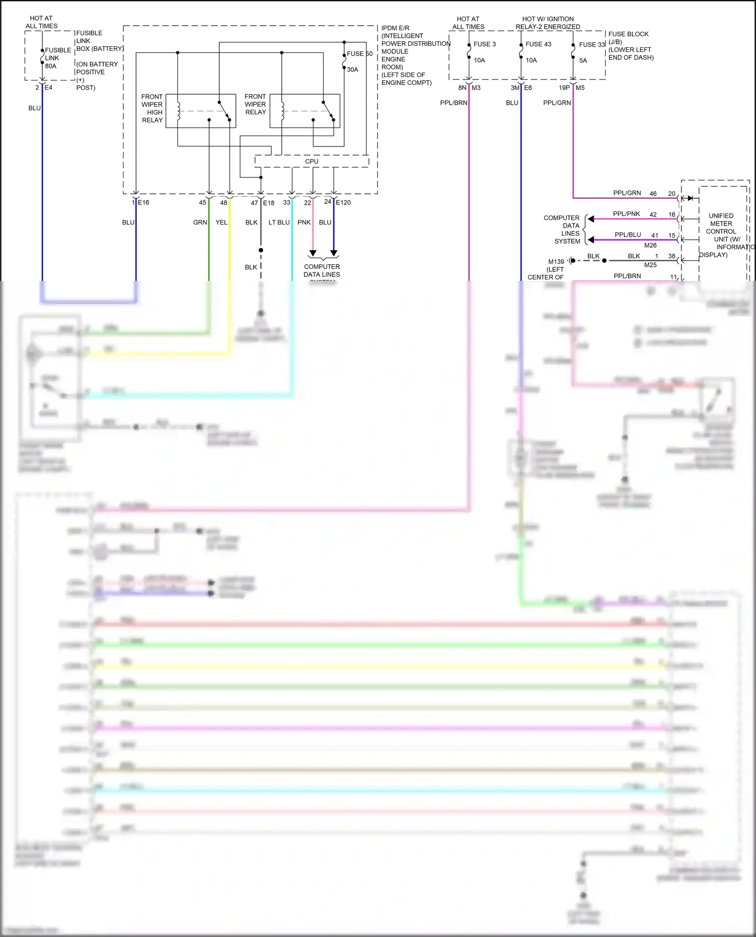 Wiring diagram computer data lines system for Nissan Altima L34 facelift (2022-2024) (85 of 95)