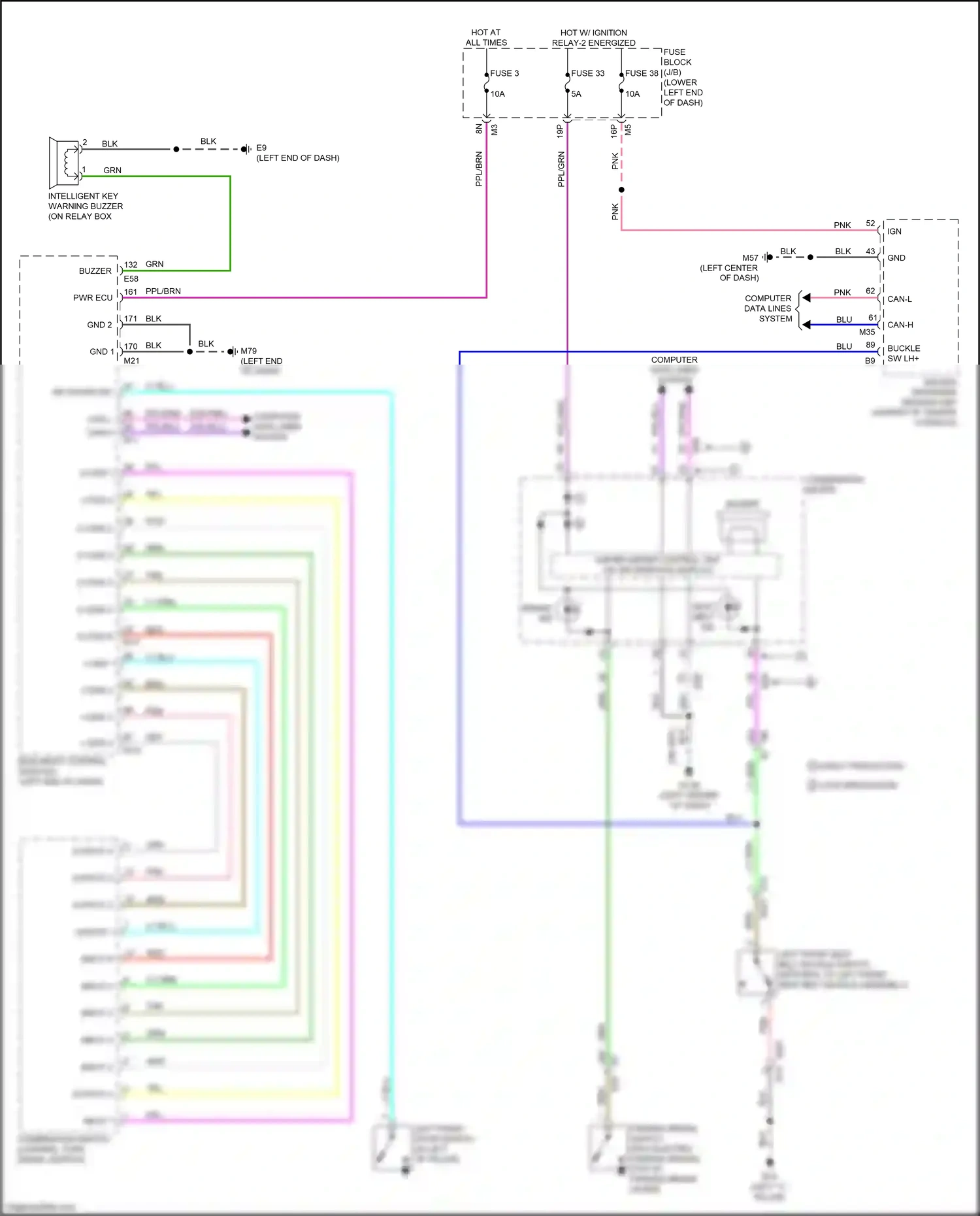 Wiring diagram computer data lines system for Nissan Altima L34 facelift (2022-2024) (24 of 95)