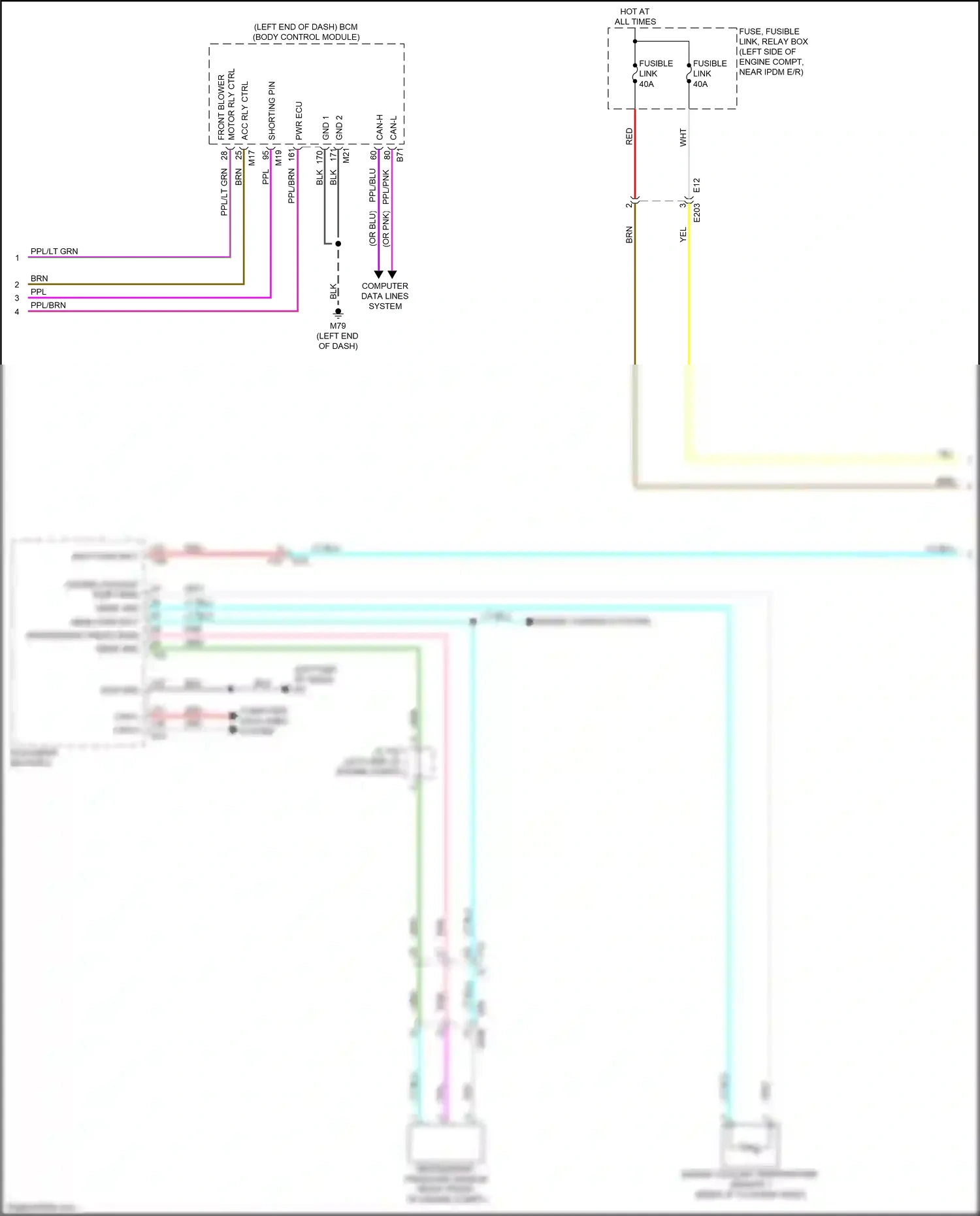 Wiring diagram engine controls system for Nissan Altima L34 facelift (2022-2024) (3 of 3)