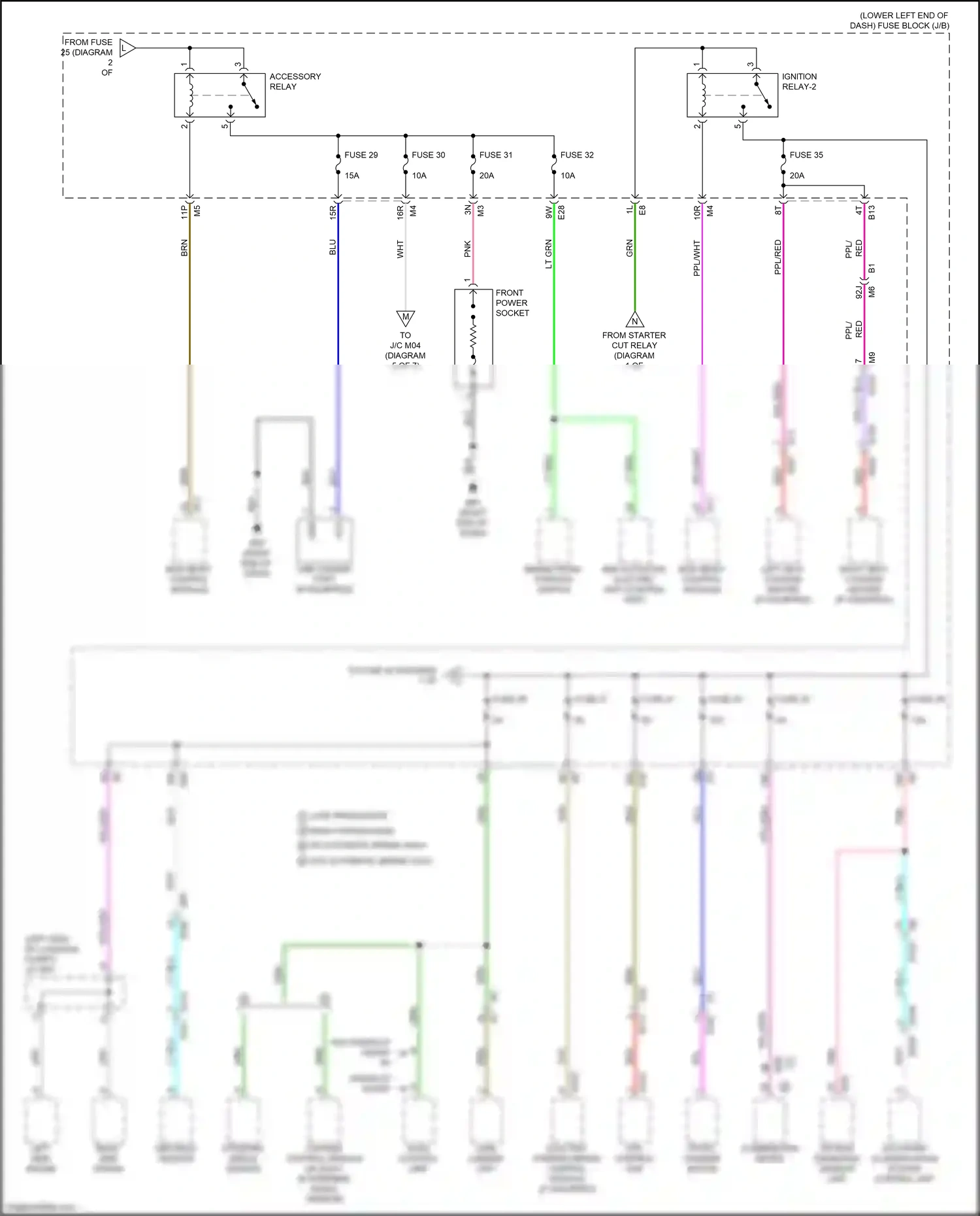 Wiring diagram occupant classification system control unit for Nissan Altima L34 facelift (2022-2024) (4 of 5)