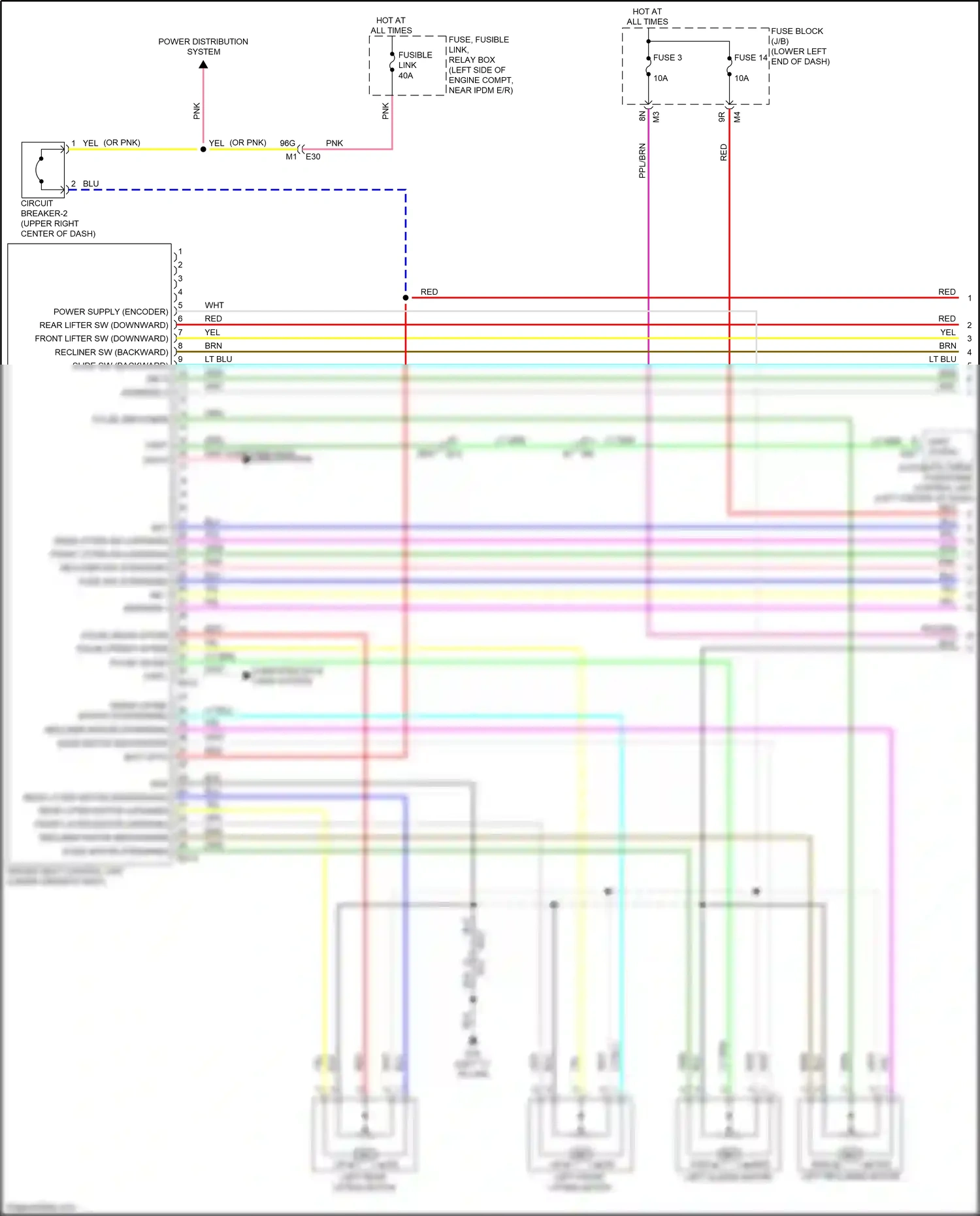 Wiring diagram pnk computer data lines system for Nissan Altima L34 facelift (2022-2024) (1 of 1)