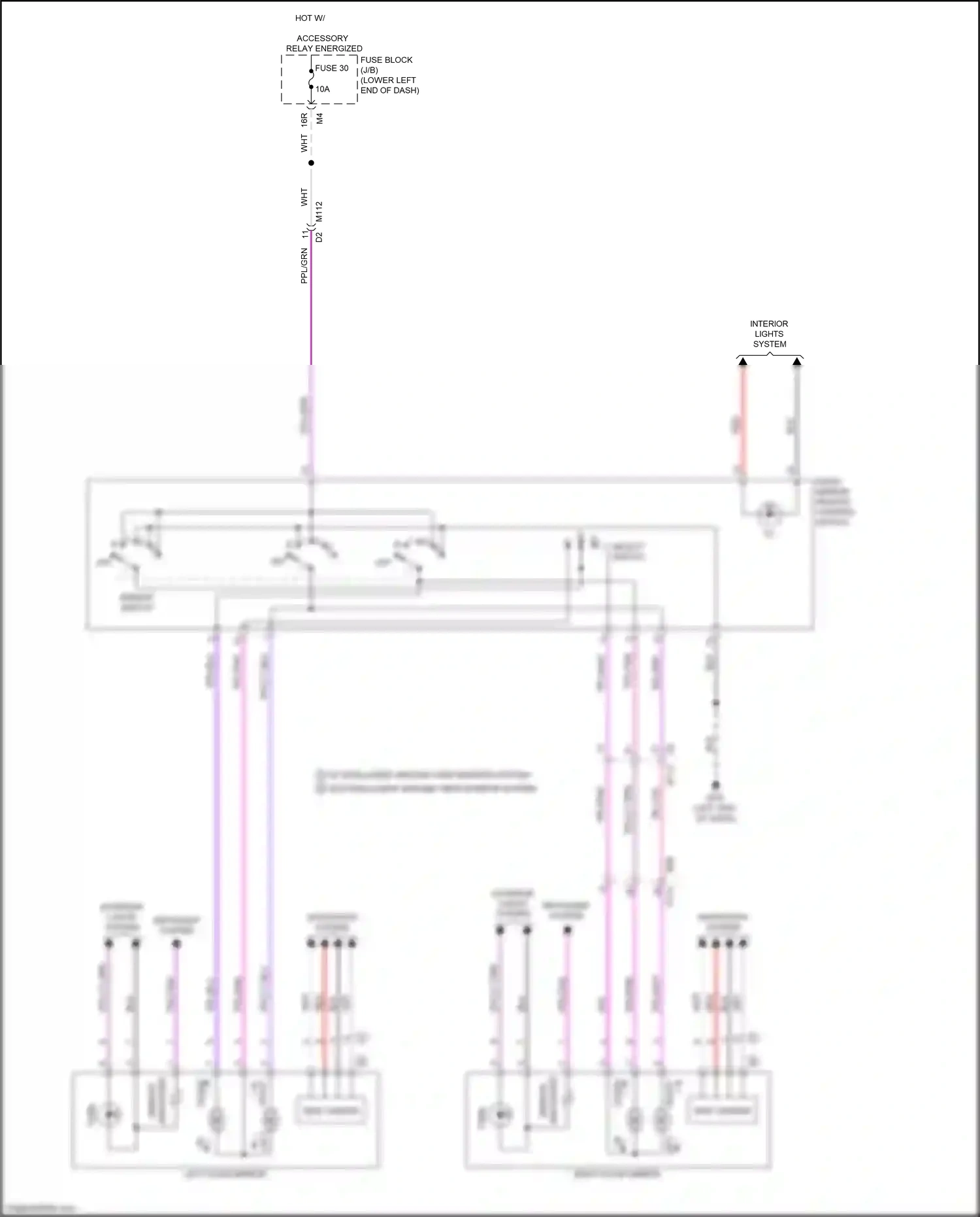 Wiring diagram select switch for Nissan Altima L34 facelift (2022-2024) (2 of 2)