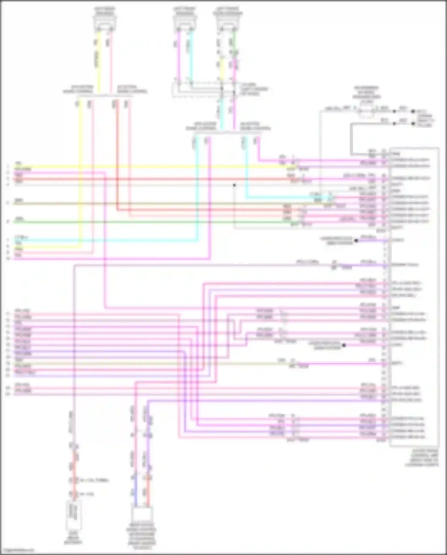 Car Wiring Diagrams for Altima Nissan L34 (2018-2024): Radio circuit, w/o bose w/ 8 inch color display (5 of 5)