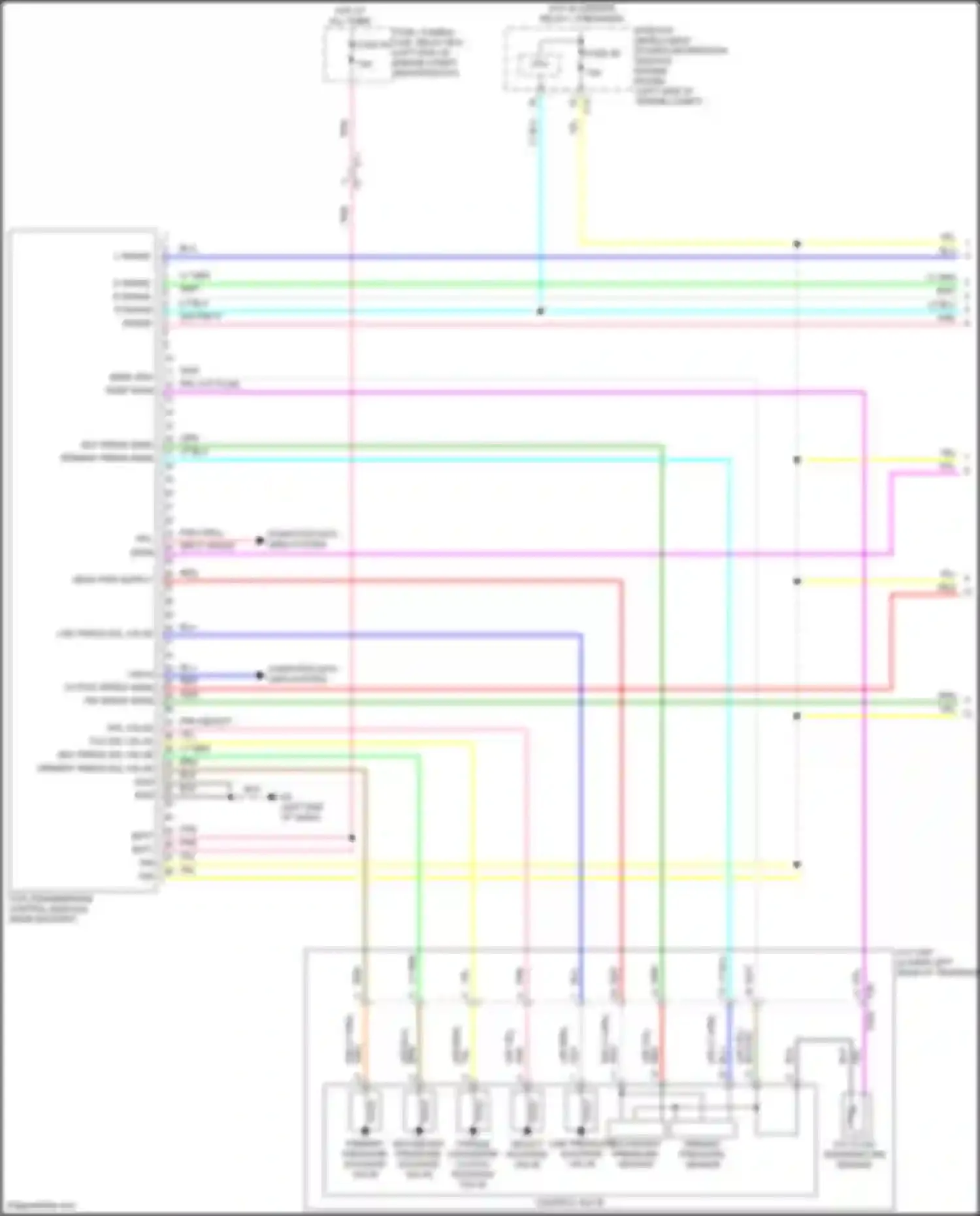 Car Wiring Diagrams for Altima Nissan L34 (2018-2024): A/t circuit (1 of 2)