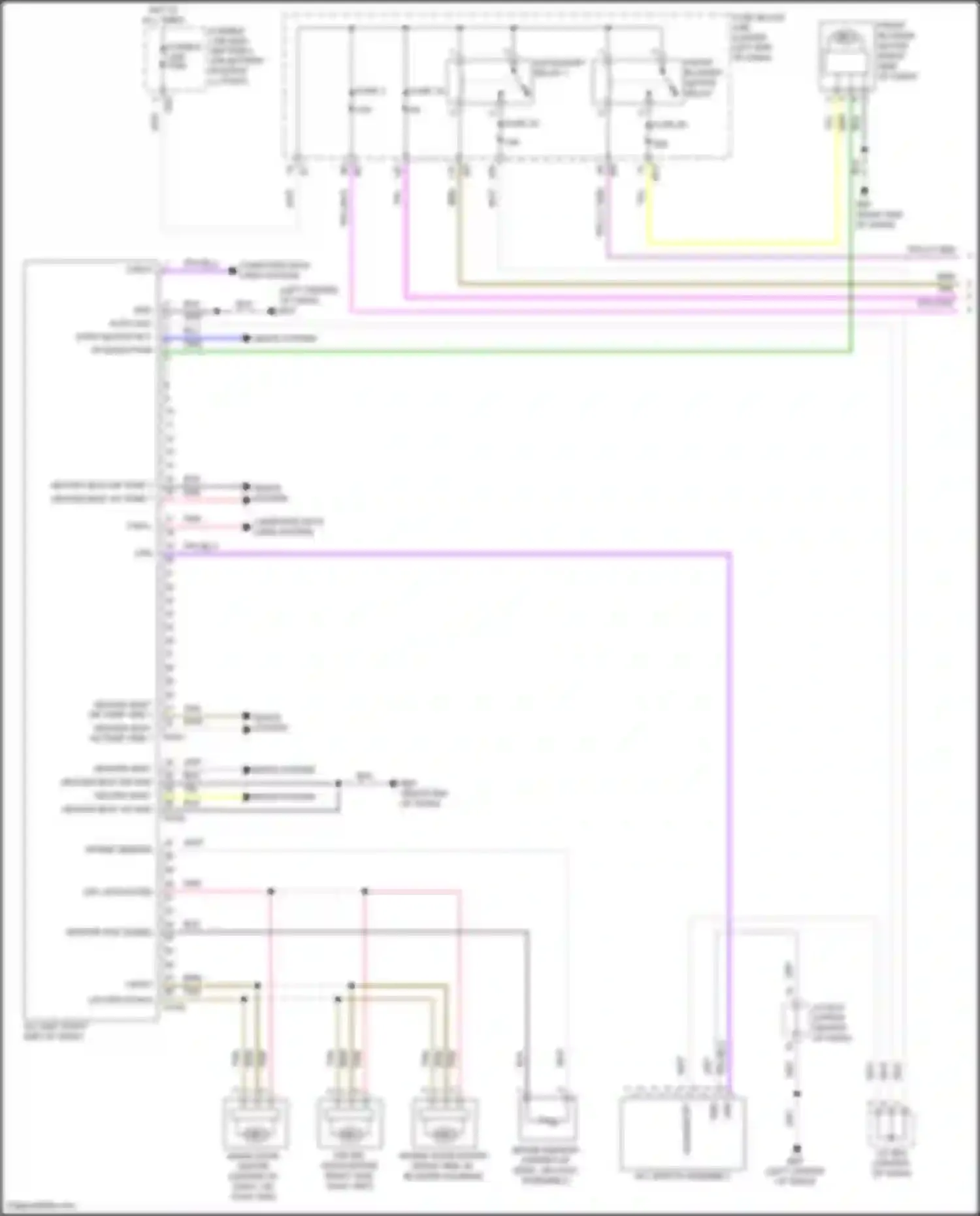 Wiring diagram a/c switch assembly for Nissan Altima L34 (2018-2024) (5 of 6)