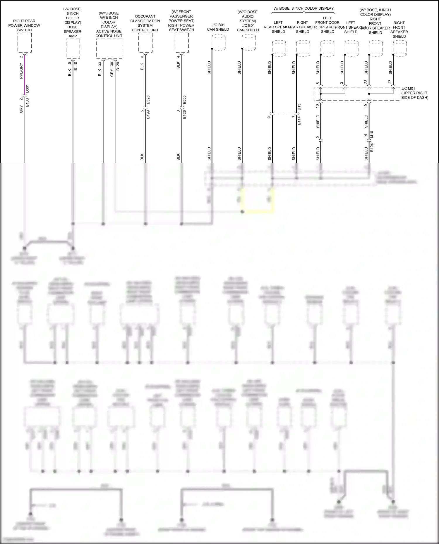 Nissan Altima L34 (2018-2024) active grille shutter wiring diagram  (2 of 3)