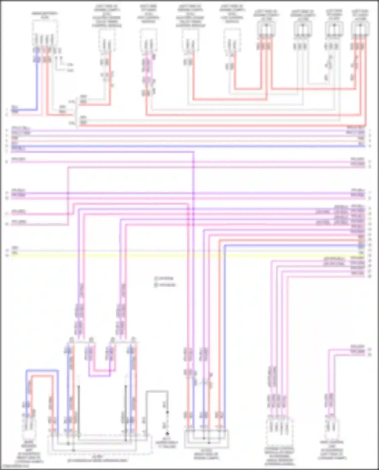 Wiring diagram awd control unit for Nissan Altima L34 (2018-2024) (3 of 6)