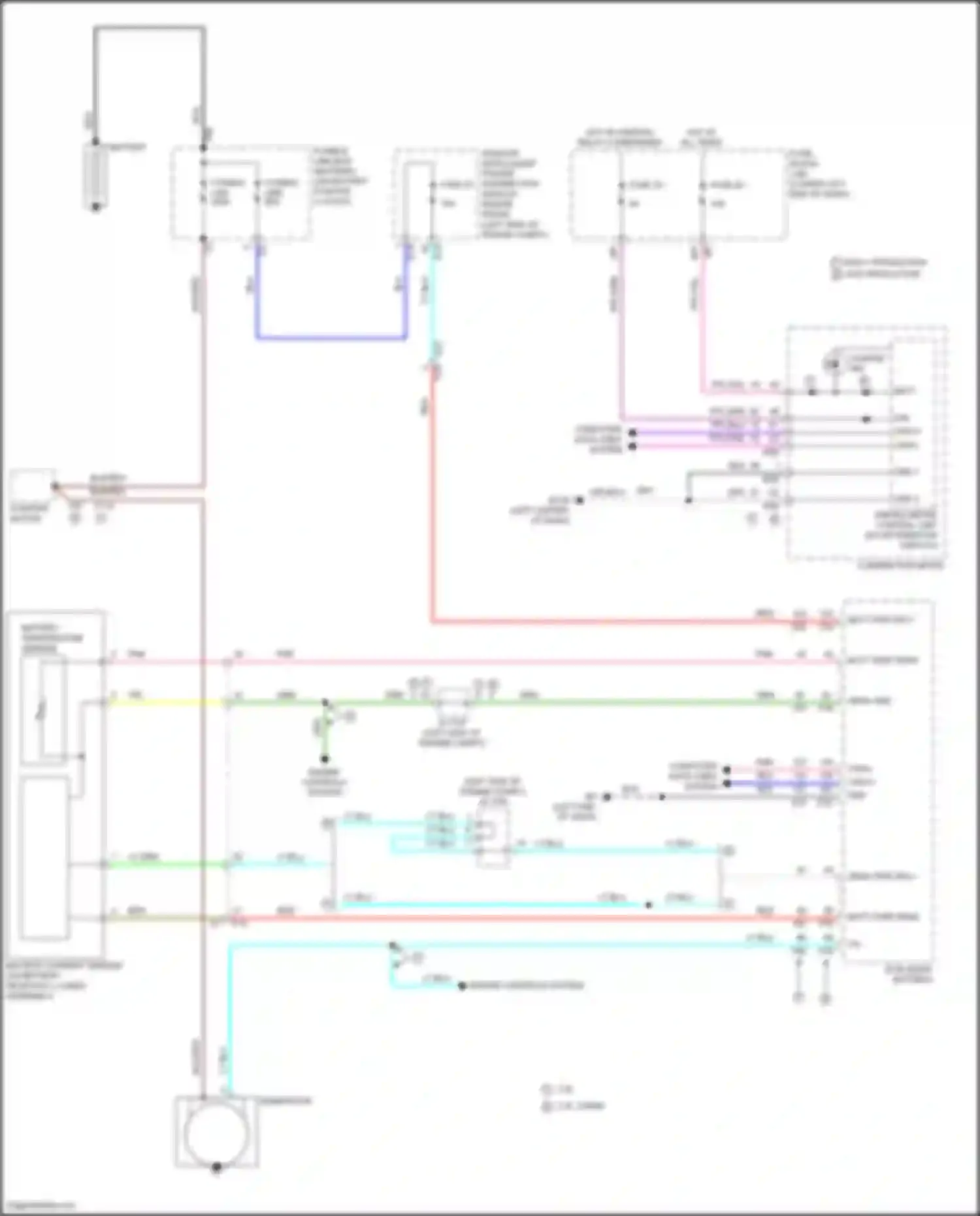 Wiring diagram battery temperature sensor for Nissan Altima L34 (2018-2024) (1 of 3)