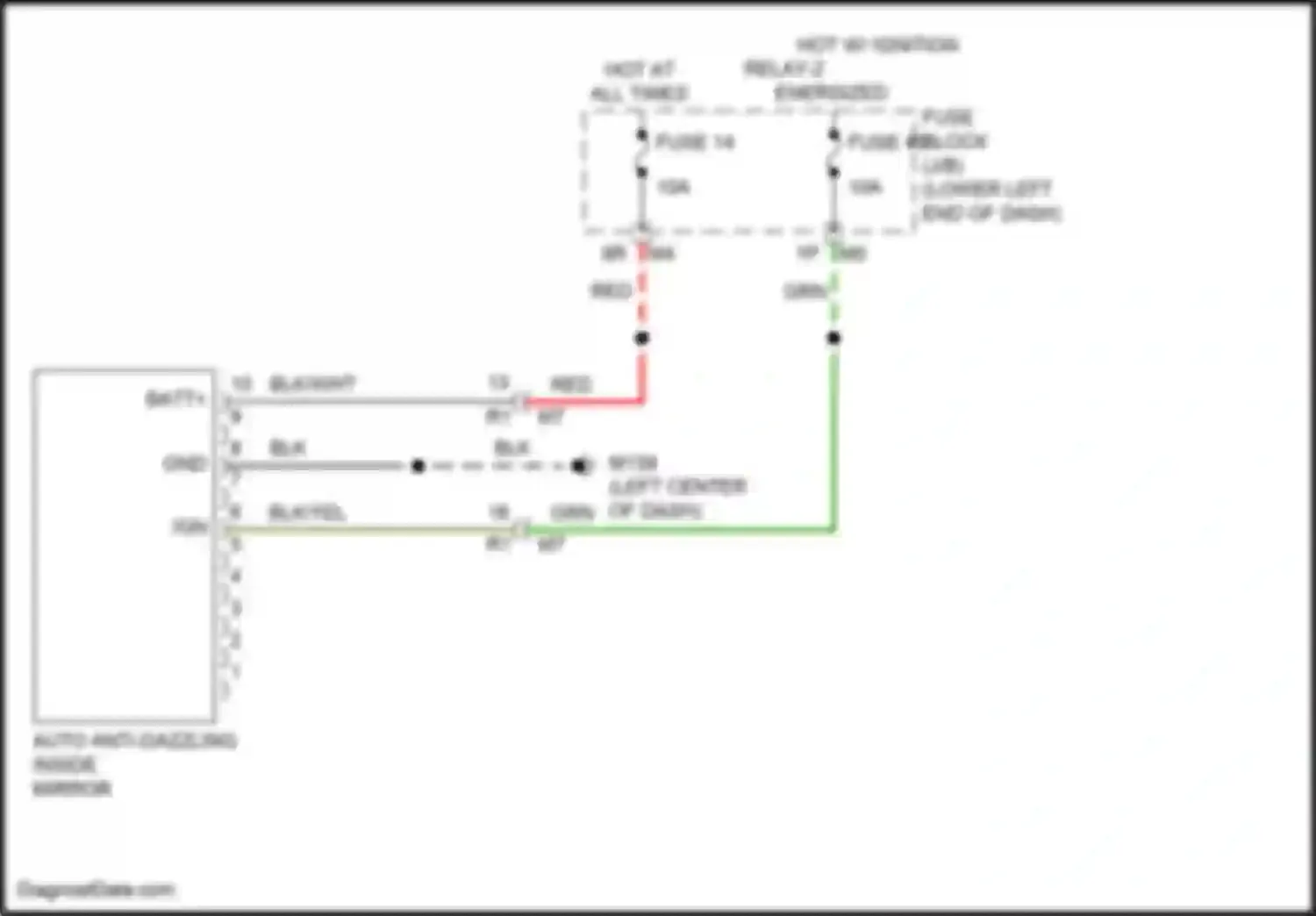 Wiring diagram blk/wht for Nissan Altima L34 (2018-2024) (1 of 4)