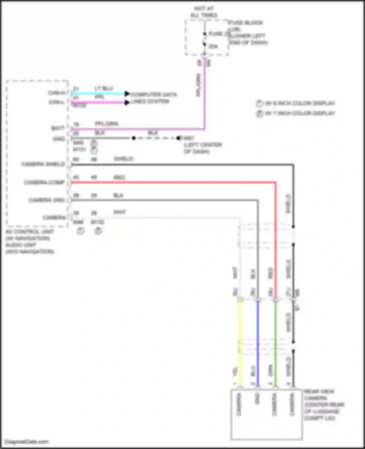 Wiring diagram can-h for Nissan Altima L34 (2018-2024) (68 of 86)