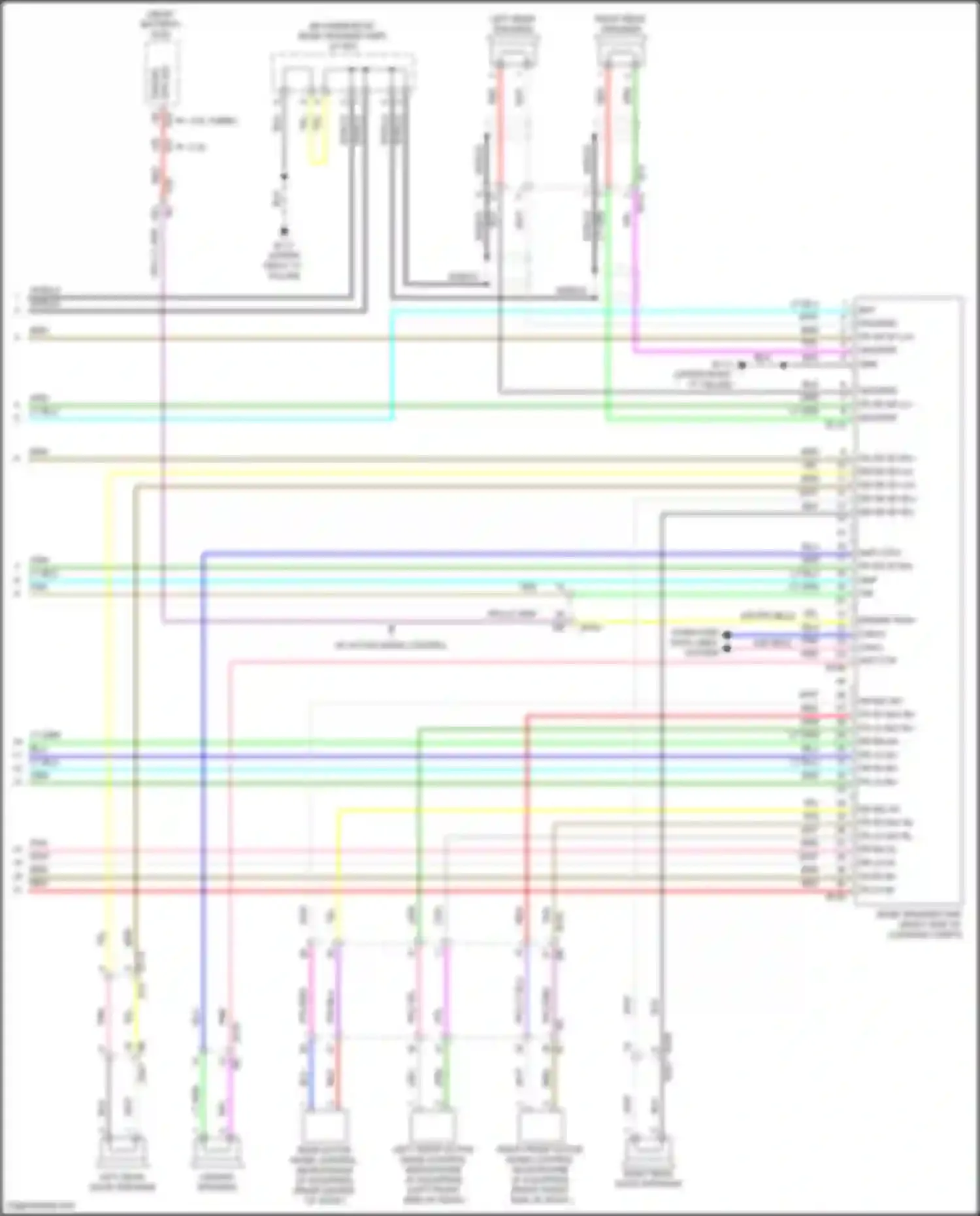Wiring diagram can-h for Nissan Altima L34 (2018-2024) (55 of 86)