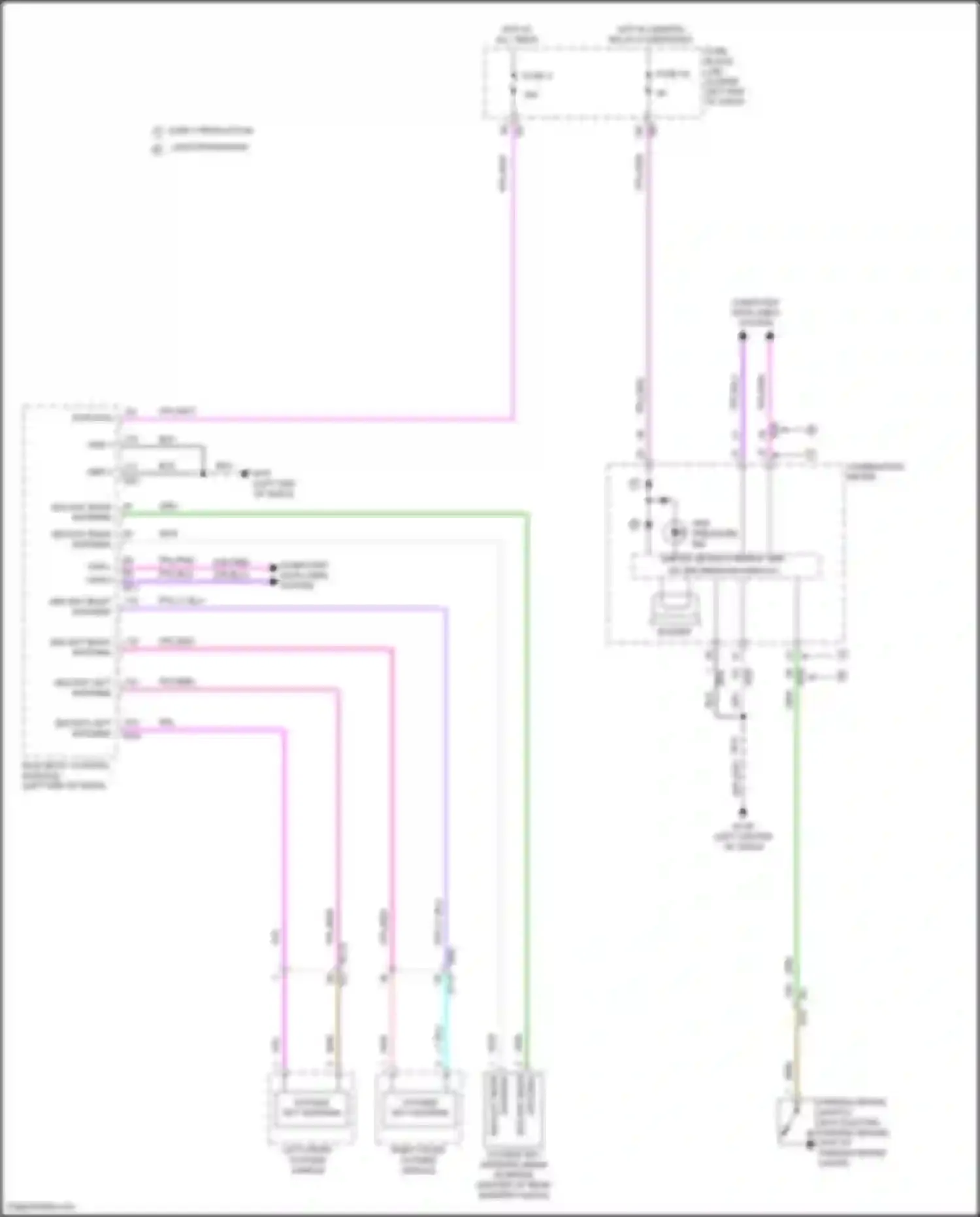 Wiring diagram combination meter for Nissan Altima L34 (2018-2024) (29 of 39)
