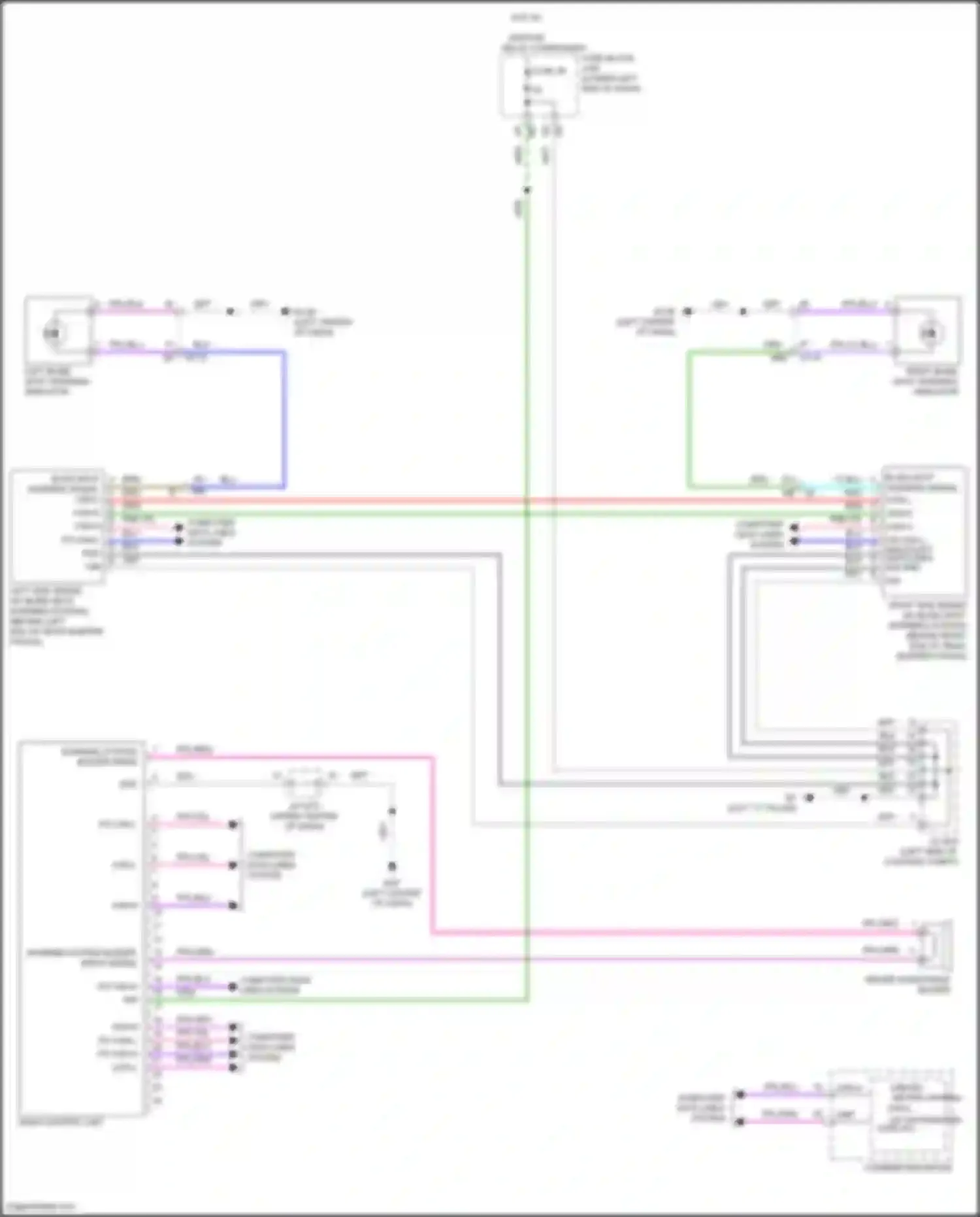Wiring diagram combination meter for Nissan Altima L34 (2018-2024) (23 of 39)