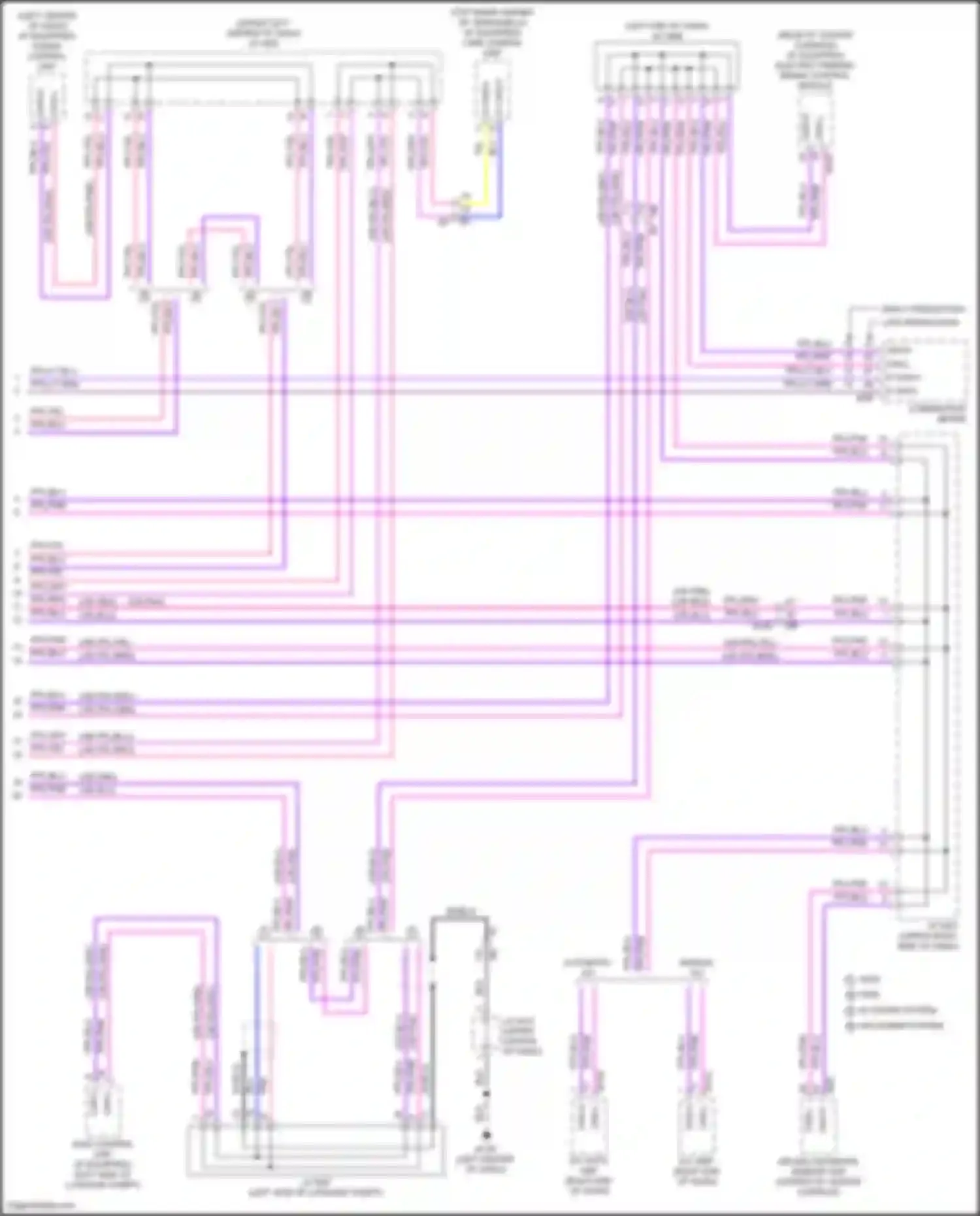 Wiring diagram combination meter for Nissan Altima L34 (2018-2024) (12 of 39)