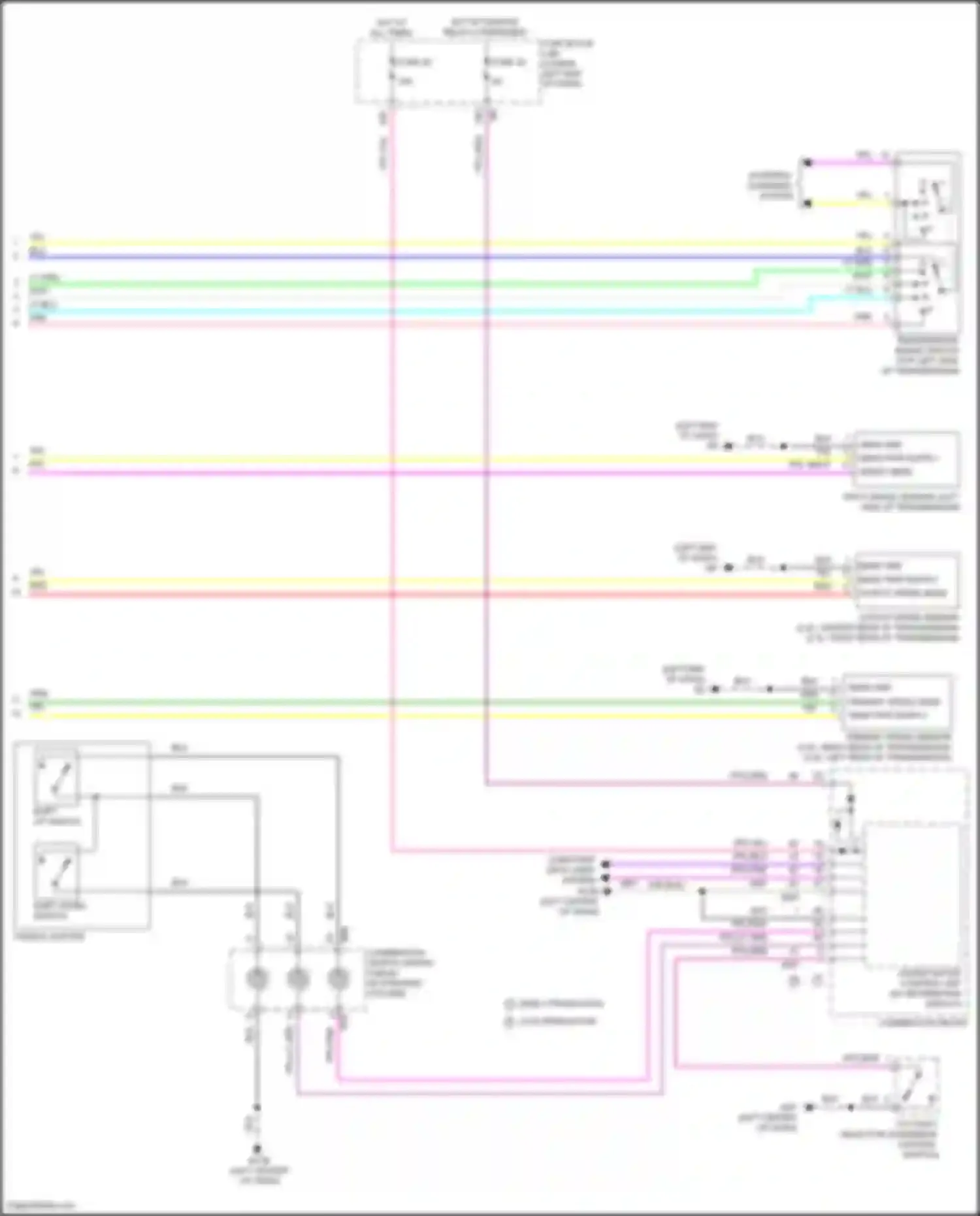 Wiring diagram combination meter for Nissan Altima L34 (2018-2024) (32 of 39)