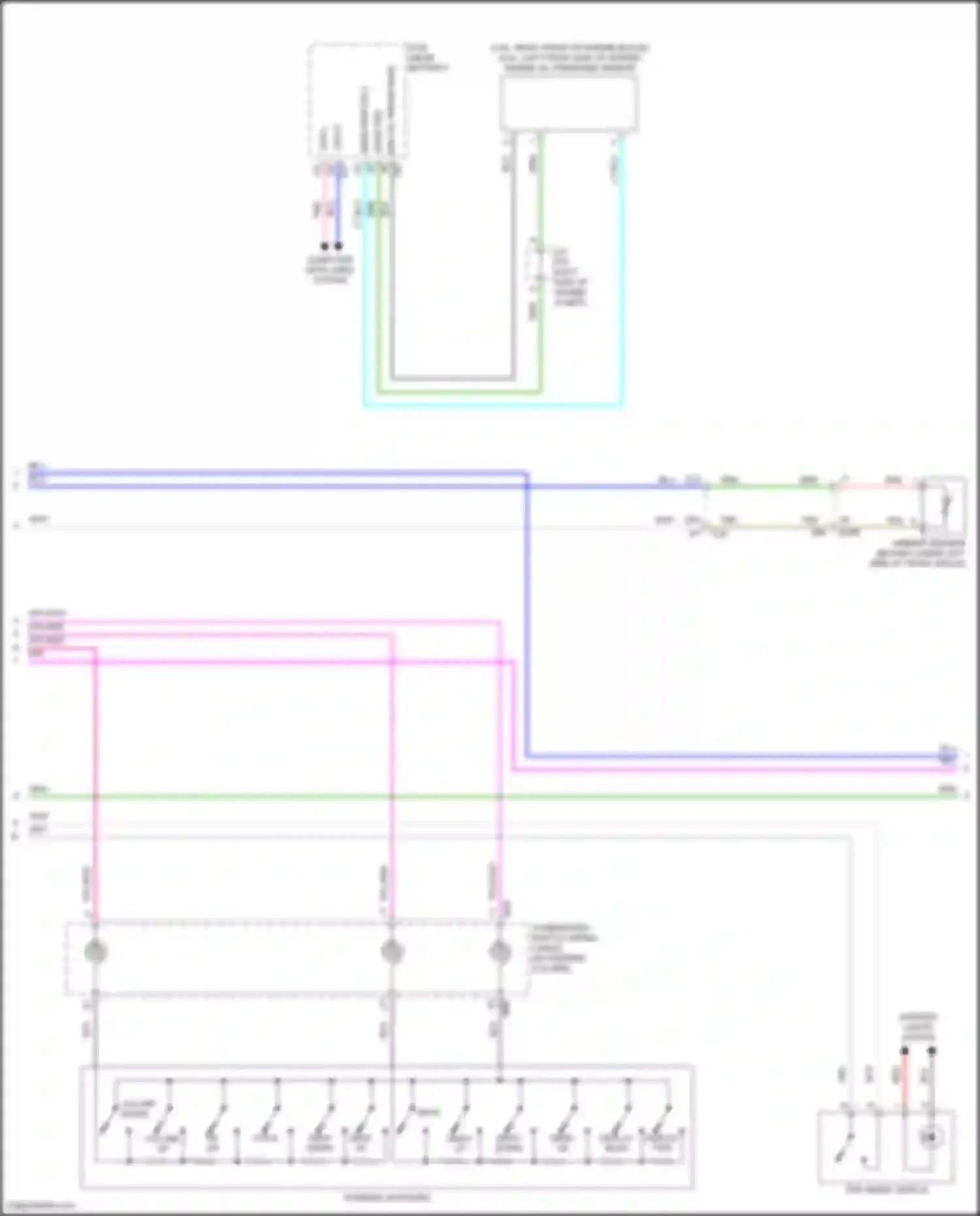 Wiring diagram computer data lines system for Nissan Altima L34 (2018-2024) (6 of 97)