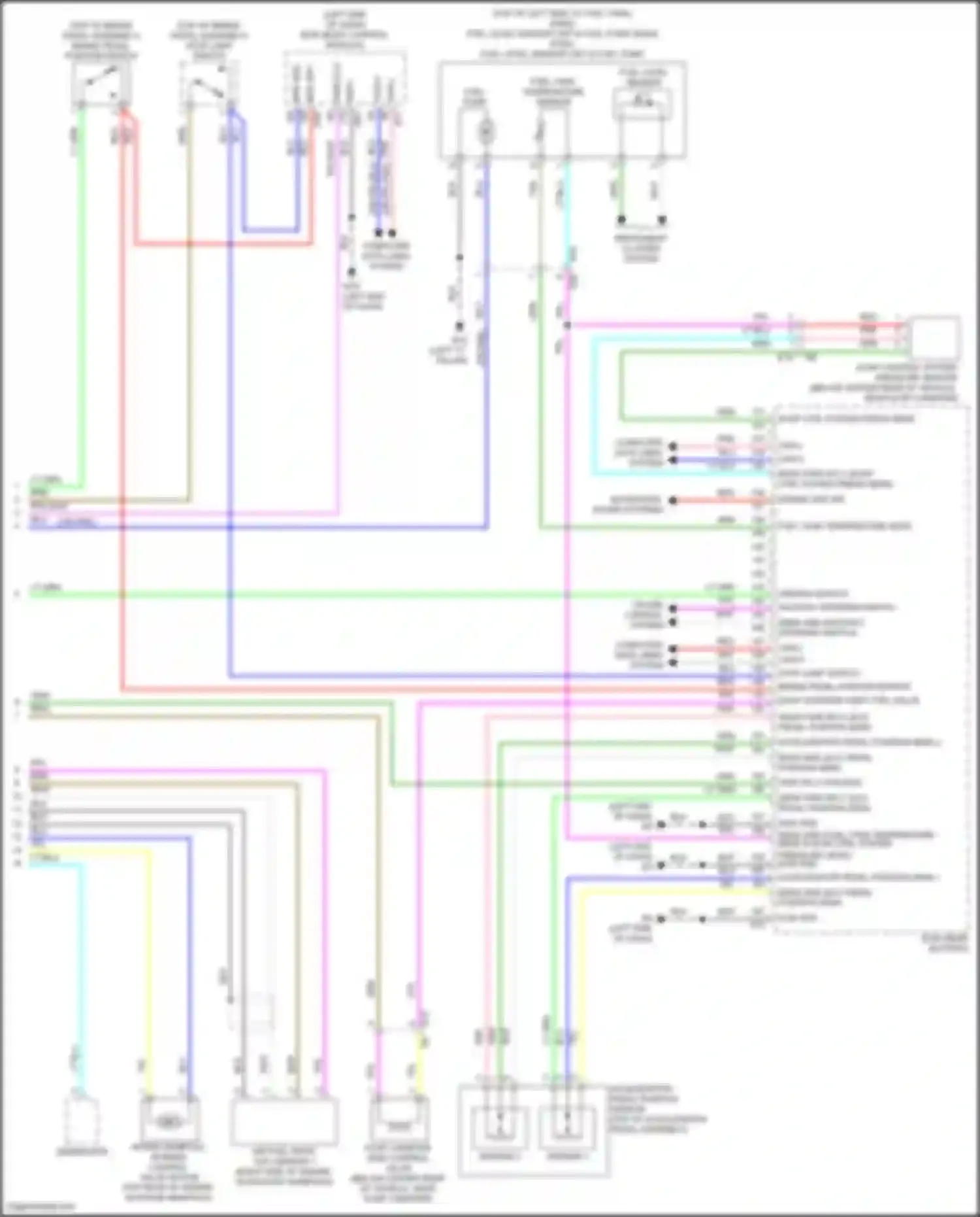 Wiring diagram computer data lines system for Nissan Altima L34 (2018-2024) (97 of 97)