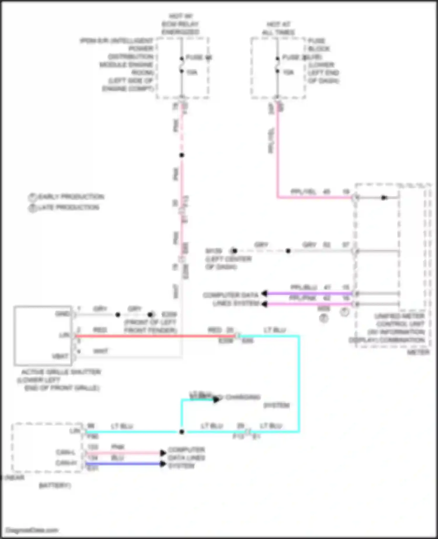 Wiring diagram computer data lines system for Nissan Altima L34 (2018-2024) (71 of 97)
