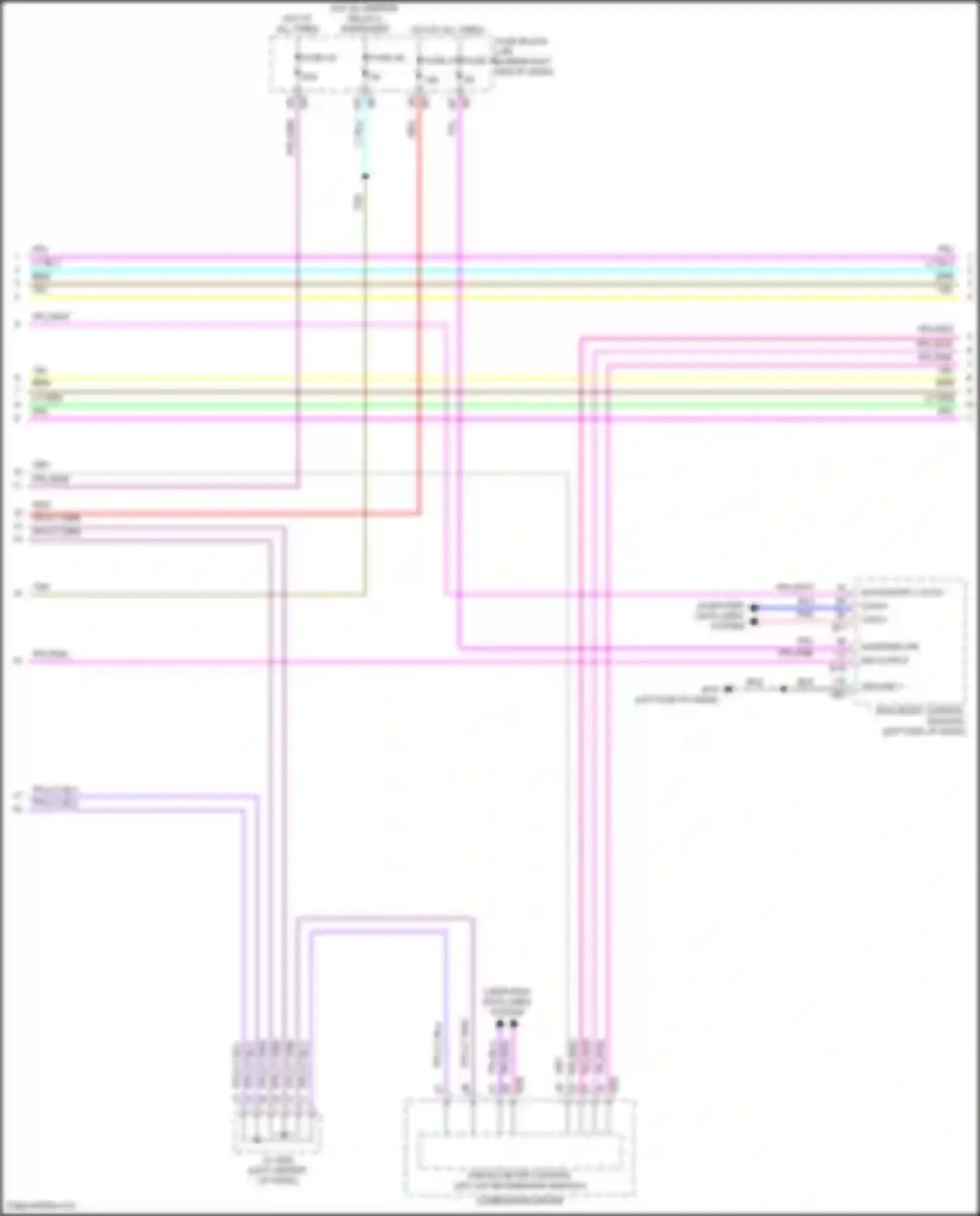 Wiring diagram computer data lines system for Nissan Altima L34 (2018-2024) (51 of 97)