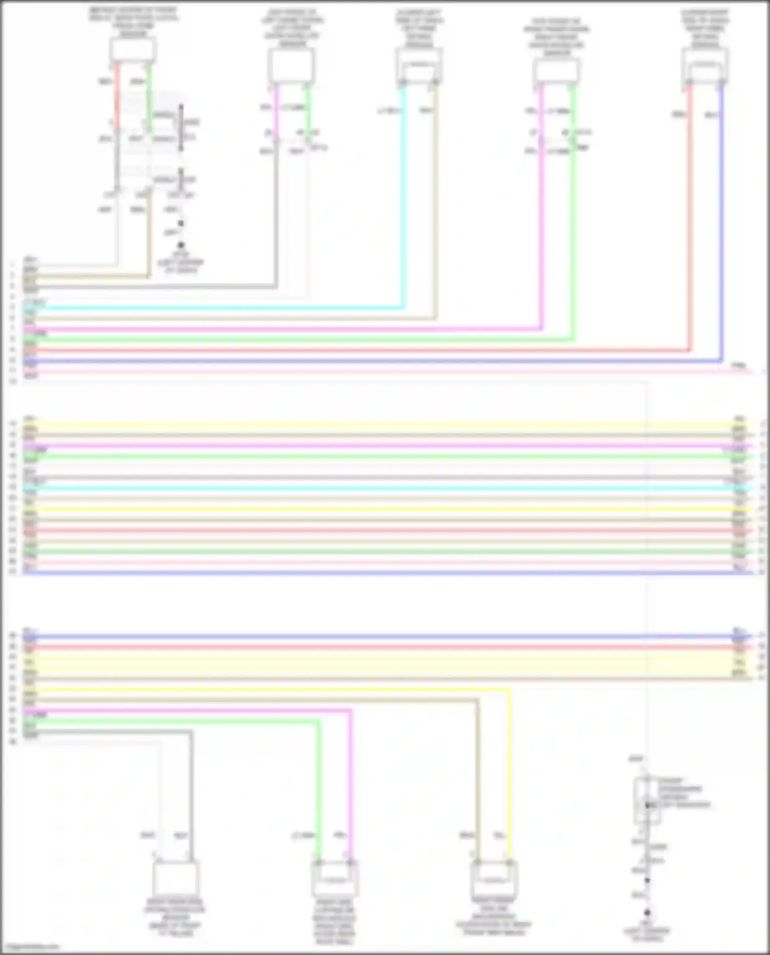 Wiring diagram crash zone sensor for Nissan Altima L34 (2018-2024) (1 of 1)