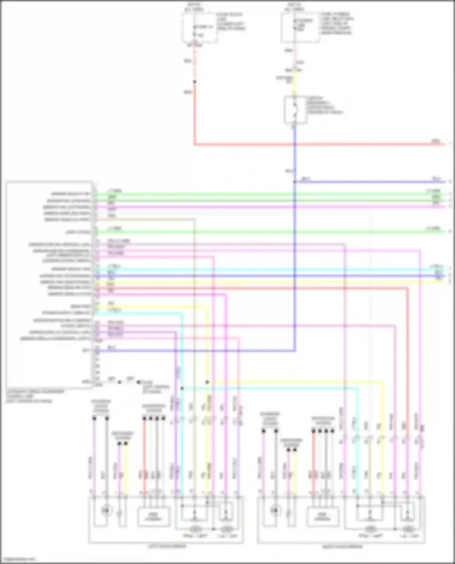 Wiring diagram defogger system for Nissan Altima L34 (2018-2024) (2 of 3)