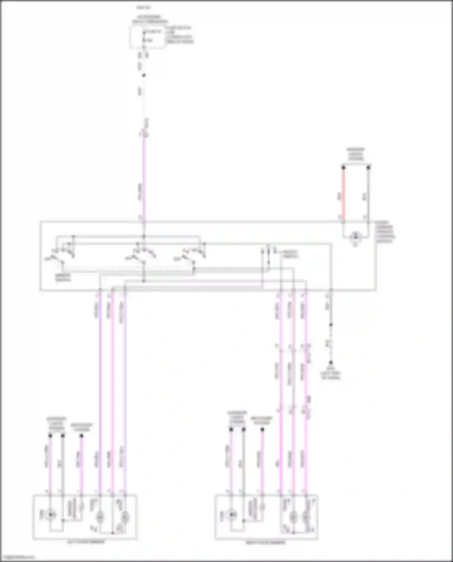 Wiring diagram defogger system for Nissan Altima L34 (2018-2024) (3 of 3)