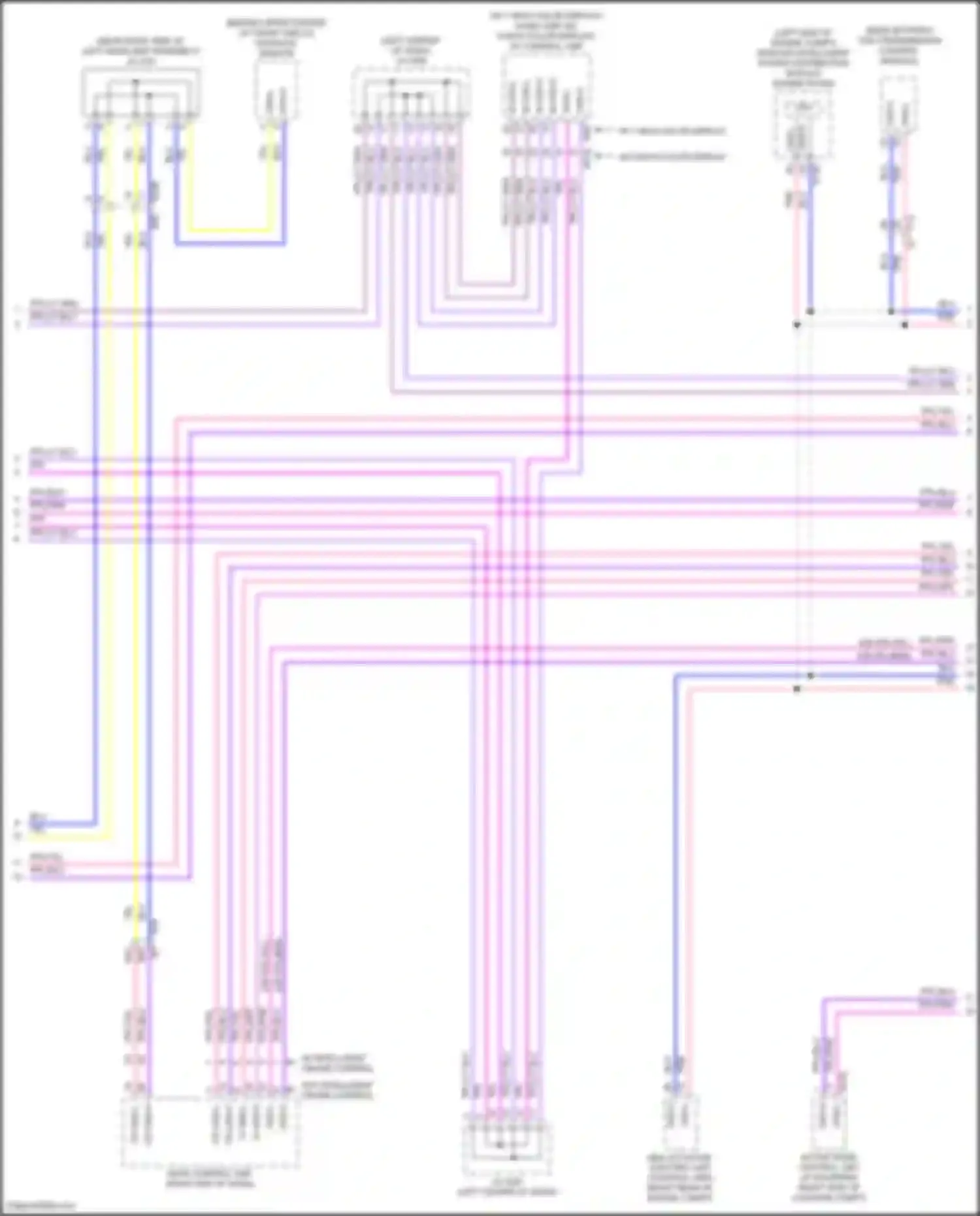 Wiring diagram distance sensor for Nissan Altima L34 (2018-2024) (1 of 3)