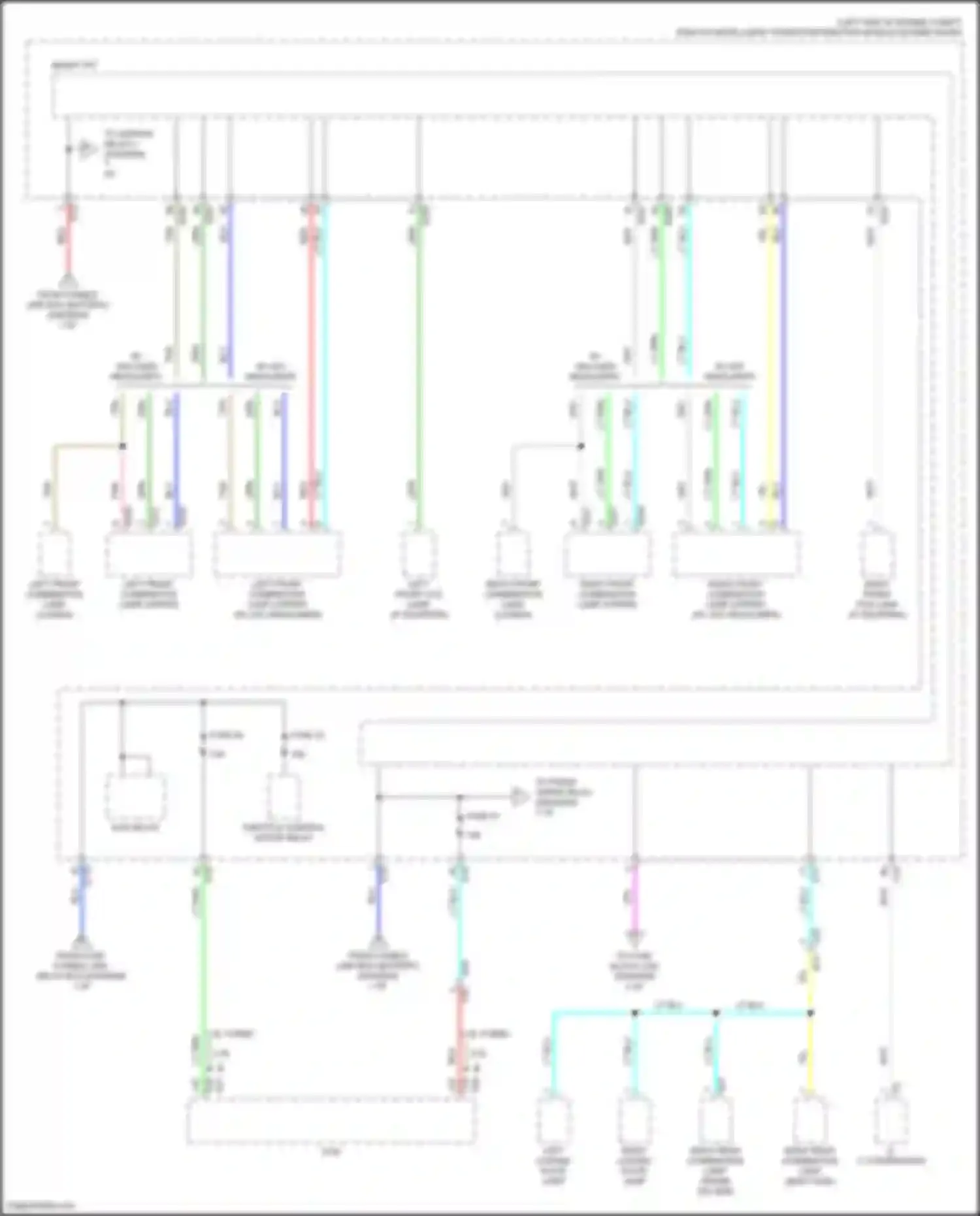 Wiring diagram ecm relay for Nissan Altima L34 (2018-2024) (1 of 3)