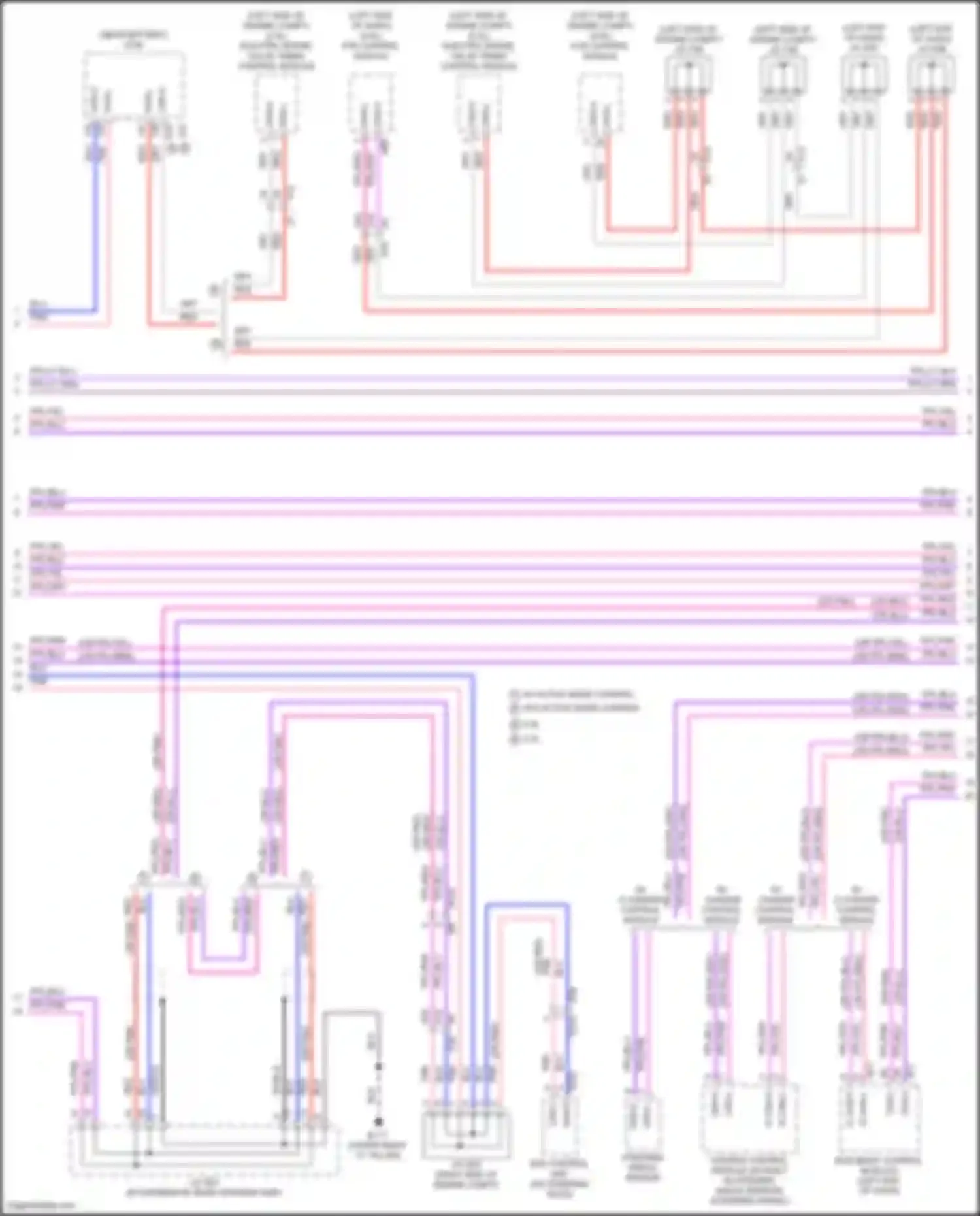 Wiring diagram electric intake valve timing control module for Nissan Altima L34 (2018-2024) (1 of 5)
