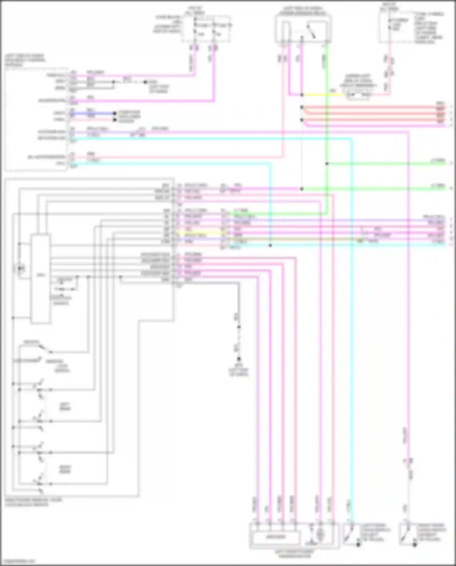 Wiring diagram encoder gnd for Nissan Altima L34 (2018-2024) (2 of 3)